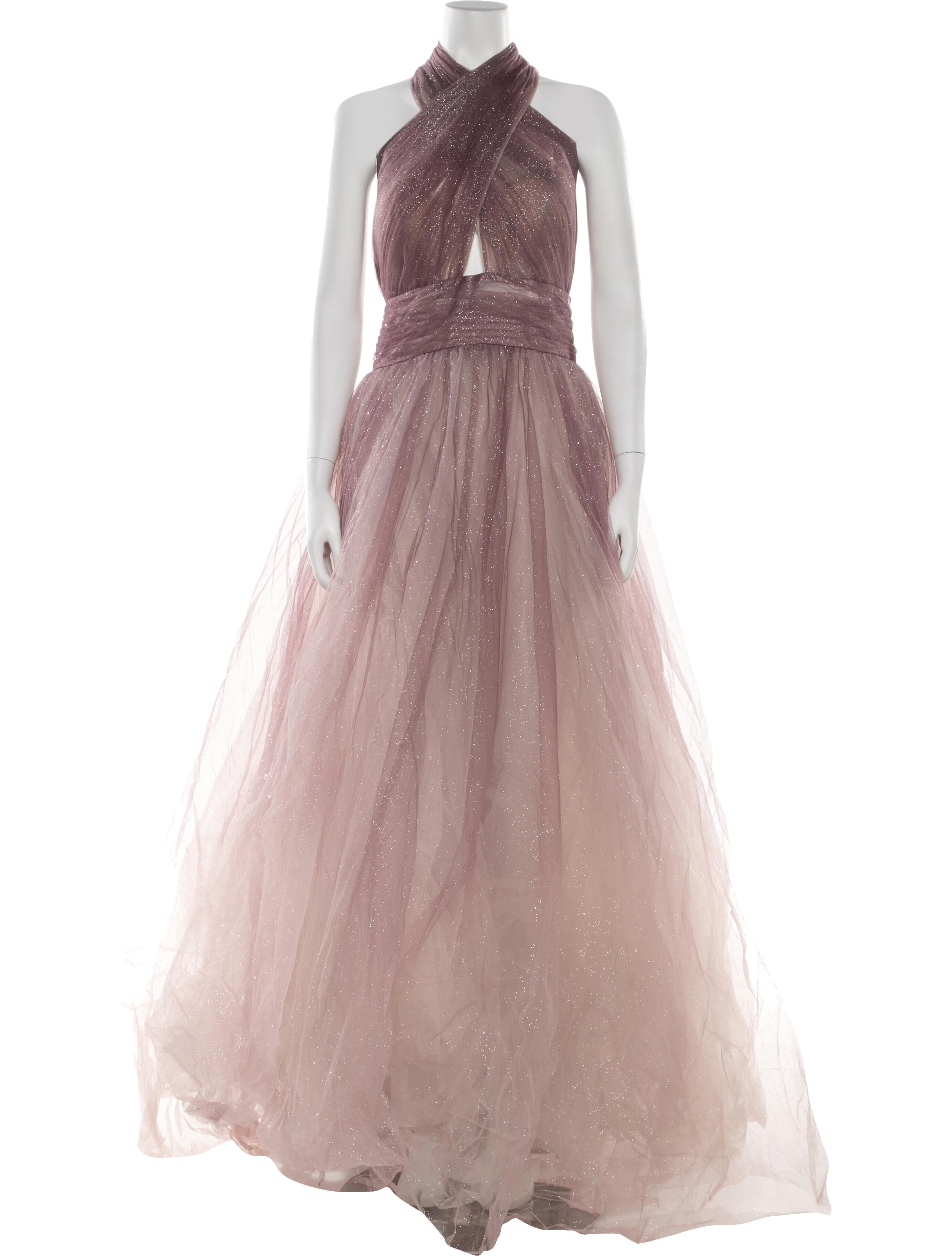 Mac Duggal Halterneck Long Dress w/ Tags