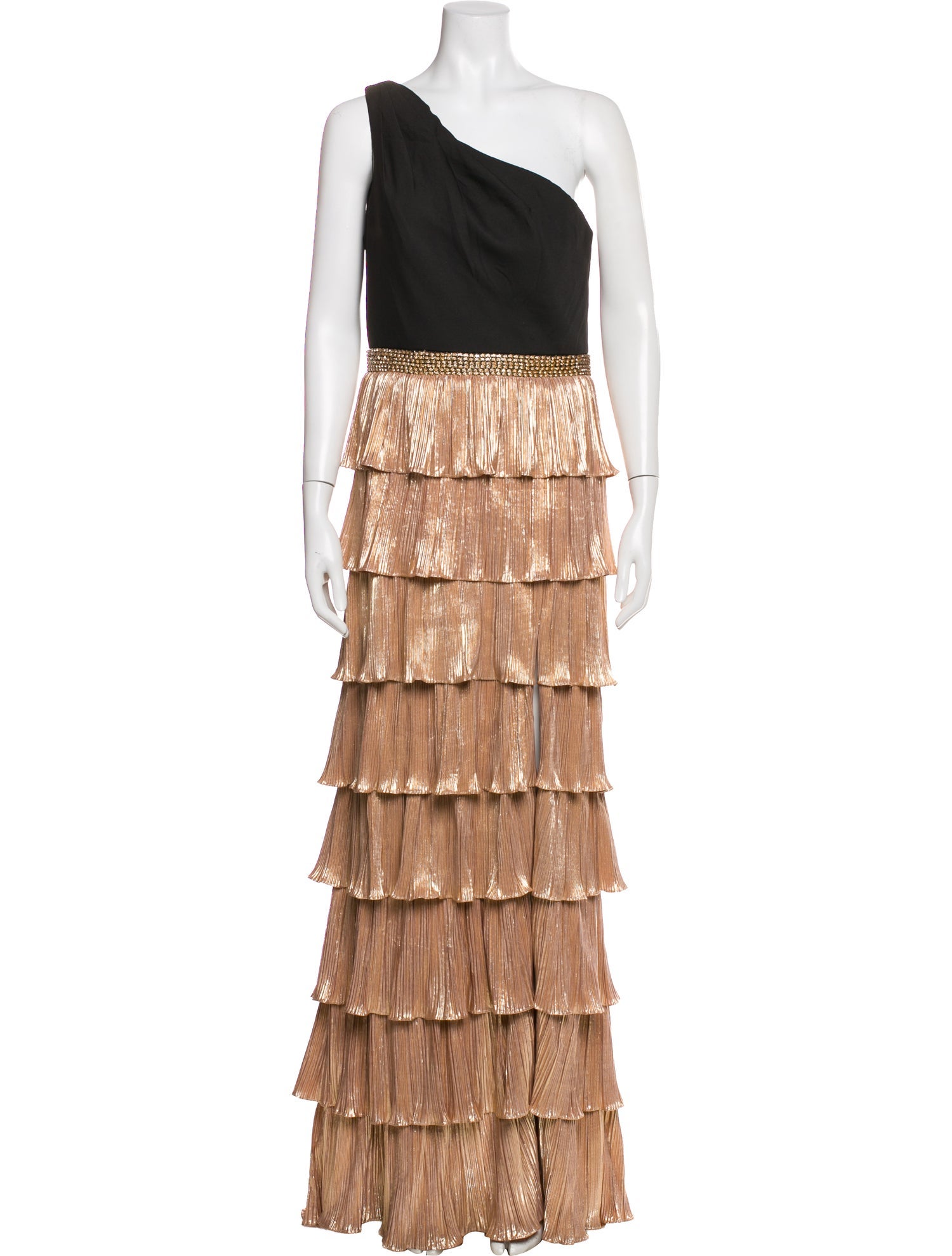 Mac Duggal One-Shoulder Long Dress
