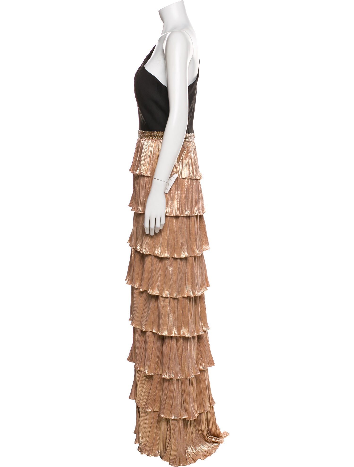 Mac Duggal One-Shoulder Long Dress