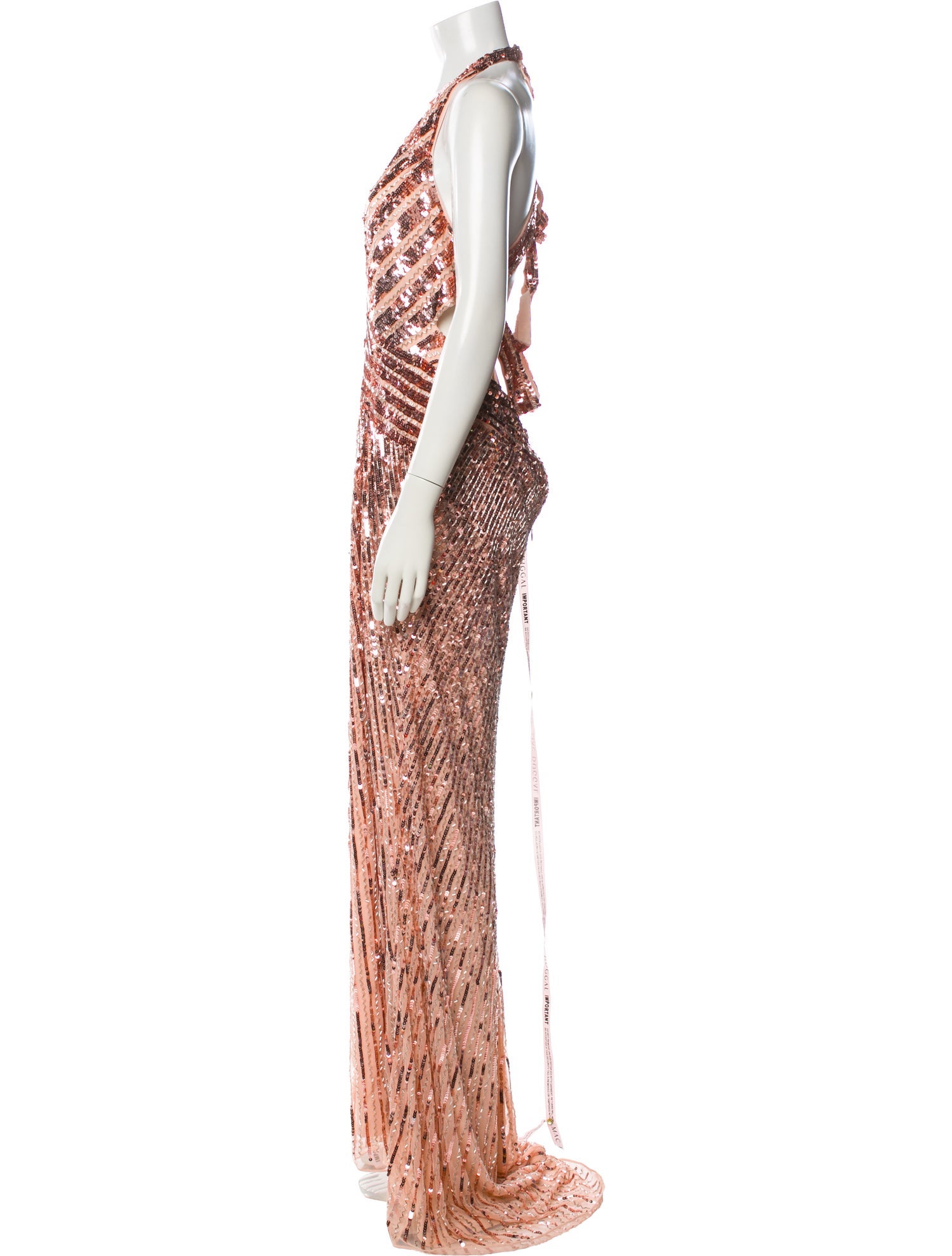 Mac Duggal Printed Long Dress w/ Tags