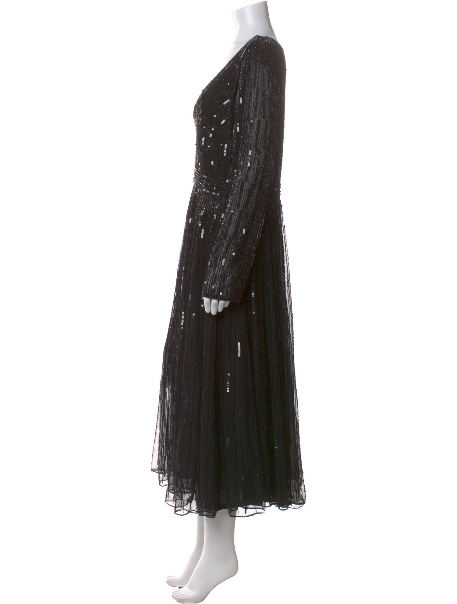 Mac Duggal V-Neck Long Dress