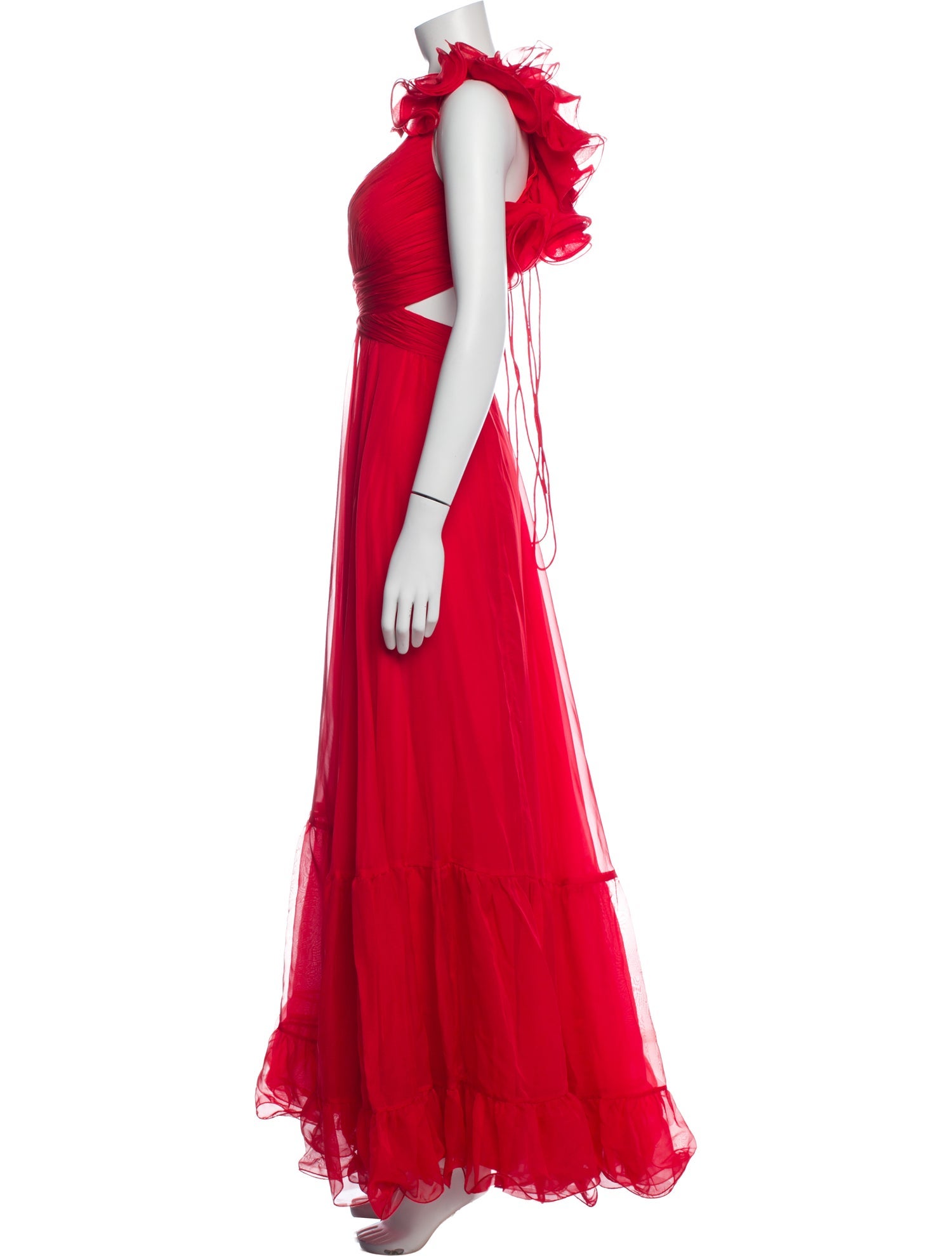 Mac Duggal Square Neckline Long Dress