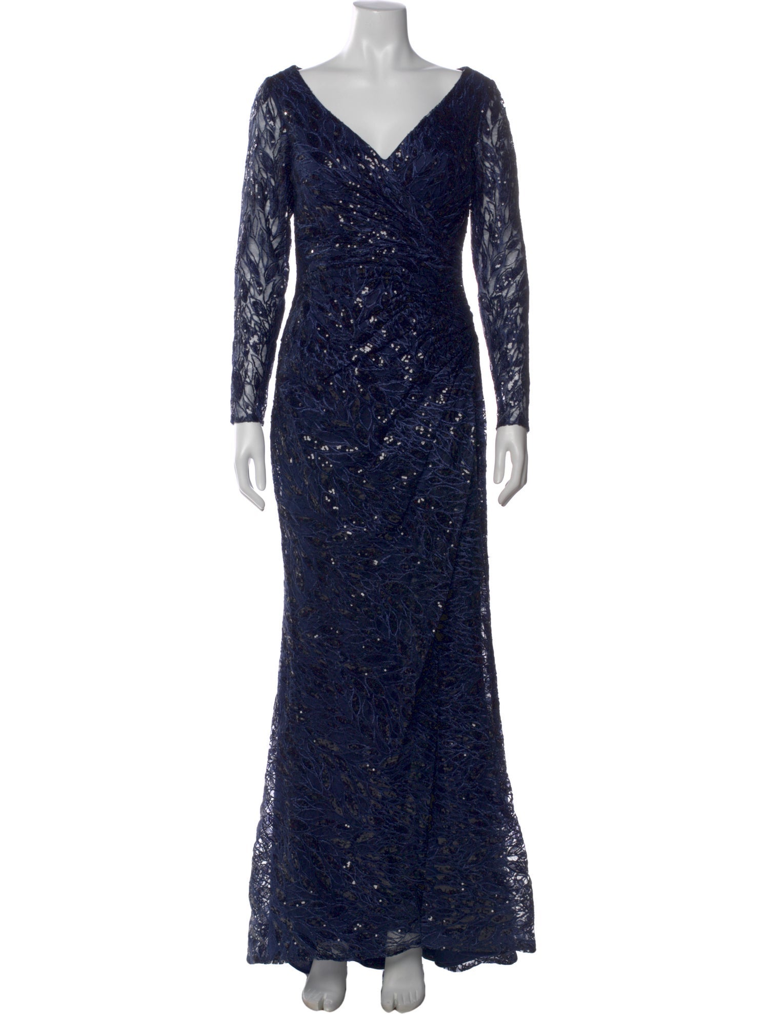 Mac Duggal V-Neck Long Dress