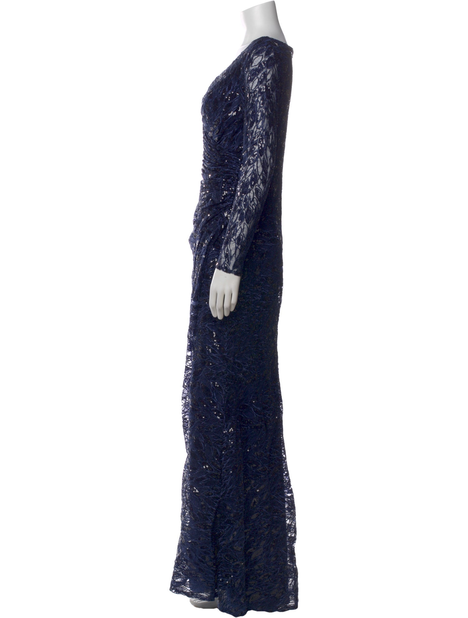 Mac Duggal V-Neck Long Dress