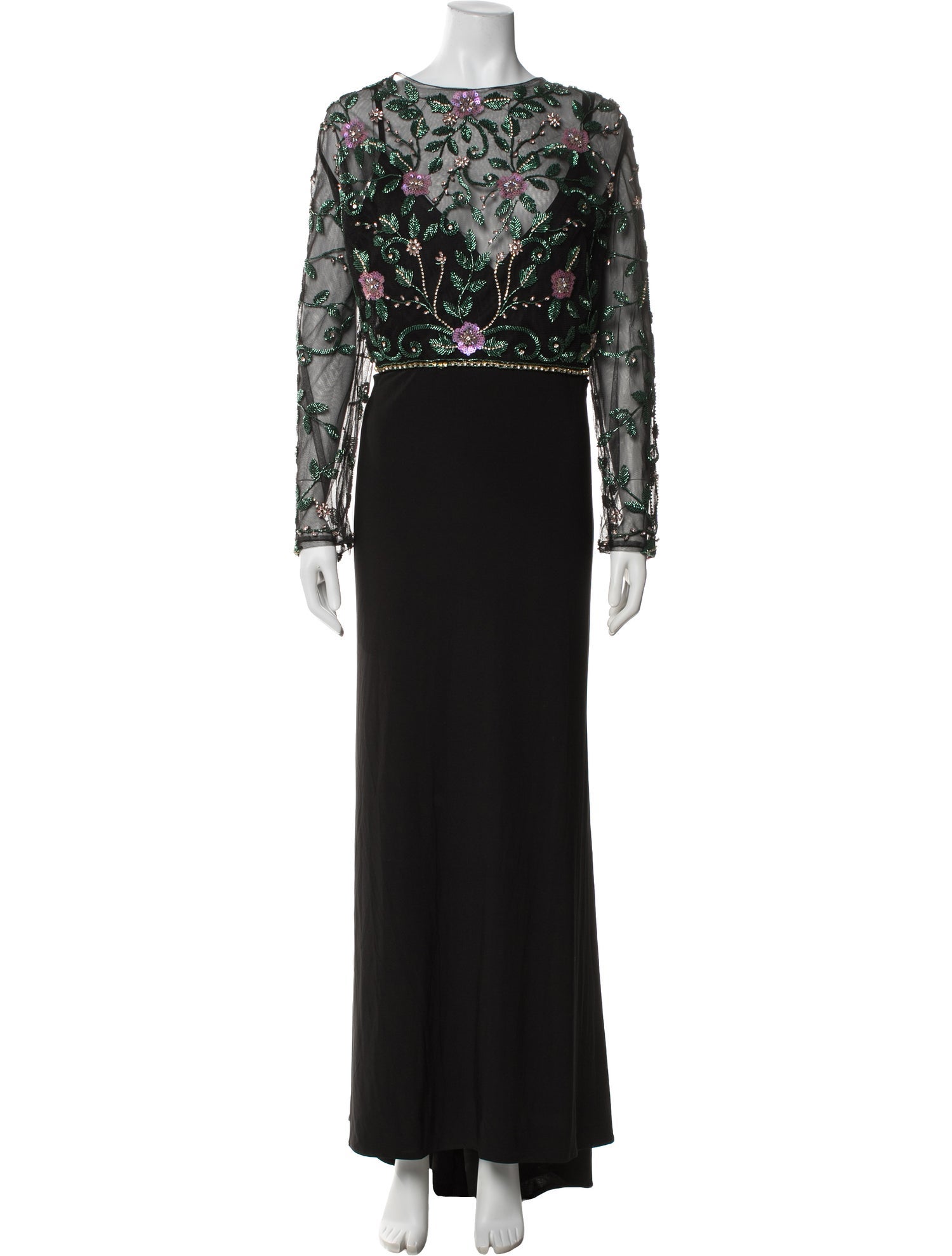 Mac Duggal Lace Pattern Long Dress w/ Tags