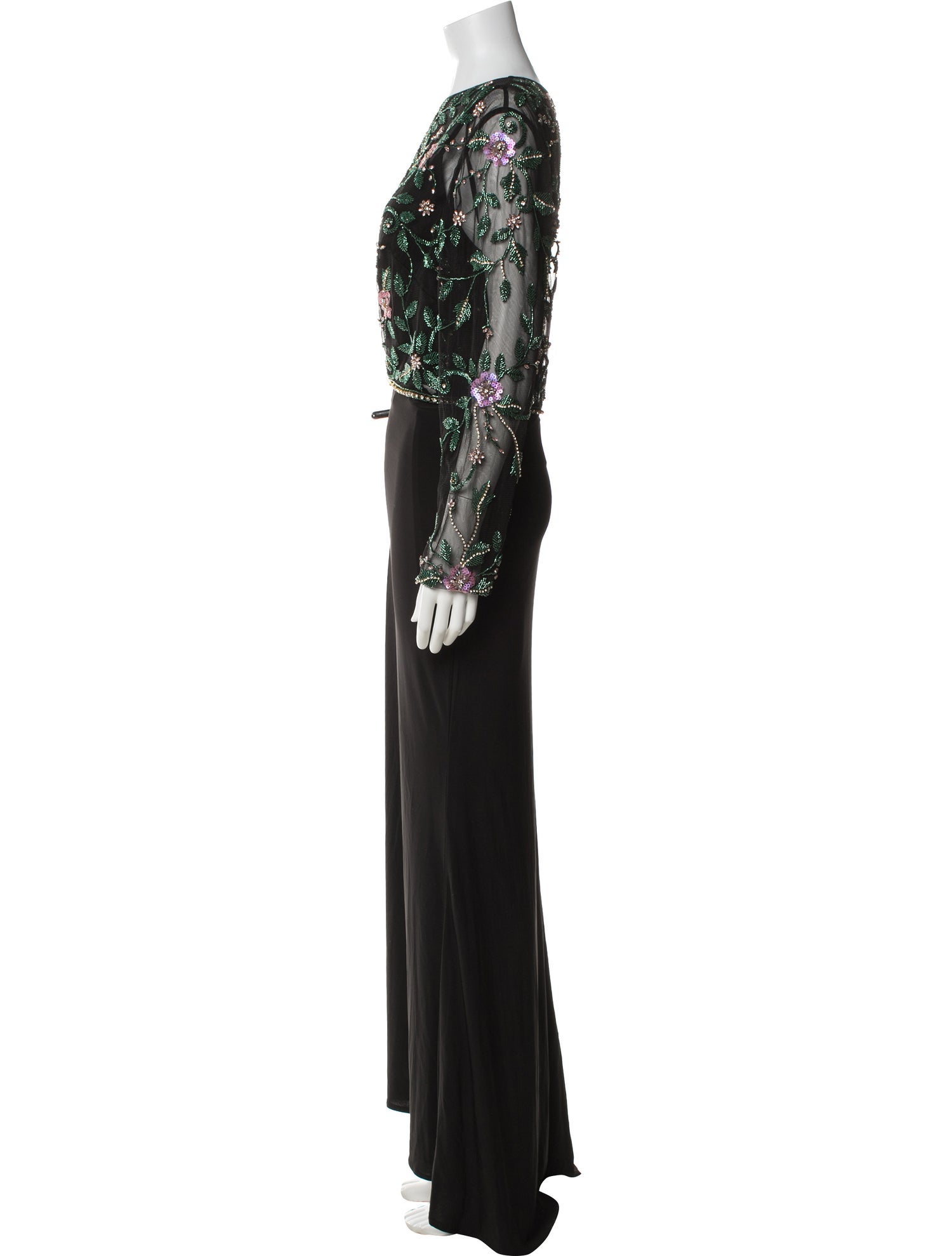 Mac Duggal Lace Pattern Long Dress w/ Tags