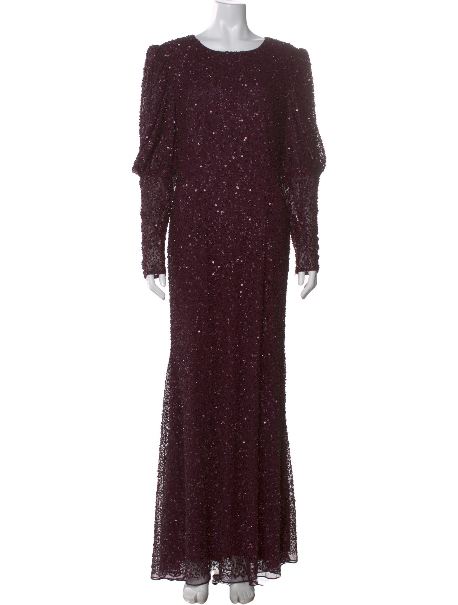 Mac Duggal Crew Neck Long Dress