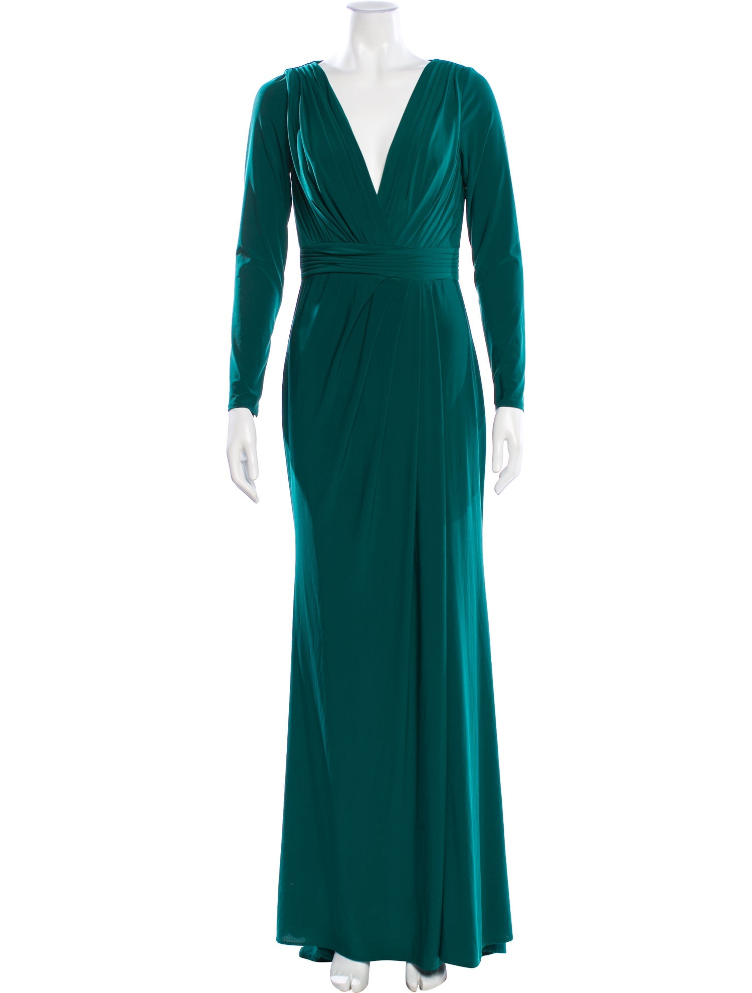 Mac Duggal V-Neck Long Dress