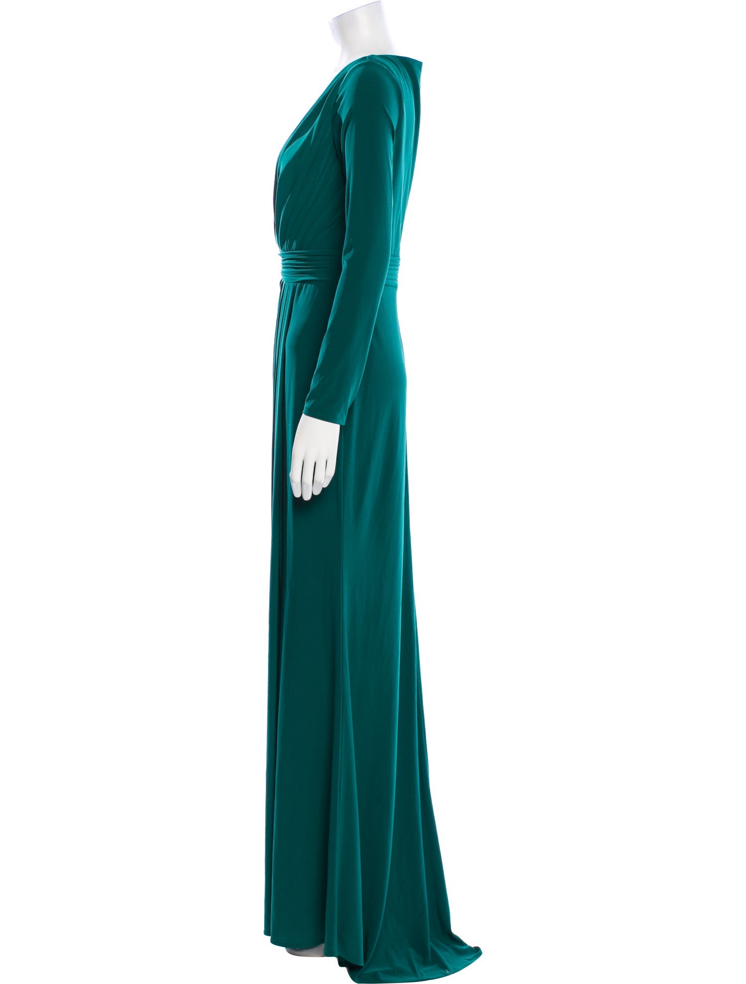 Mac Duggal V-Neck Long Dress