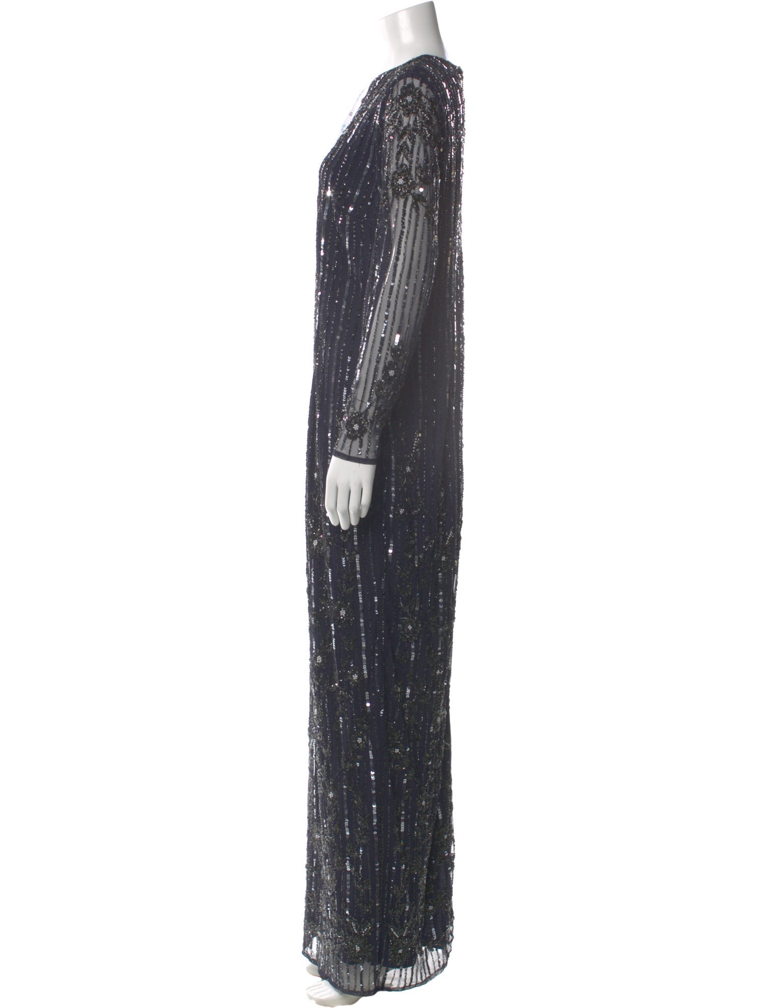 Mac Duggal Lace Pattern Long Dress w/ Tags