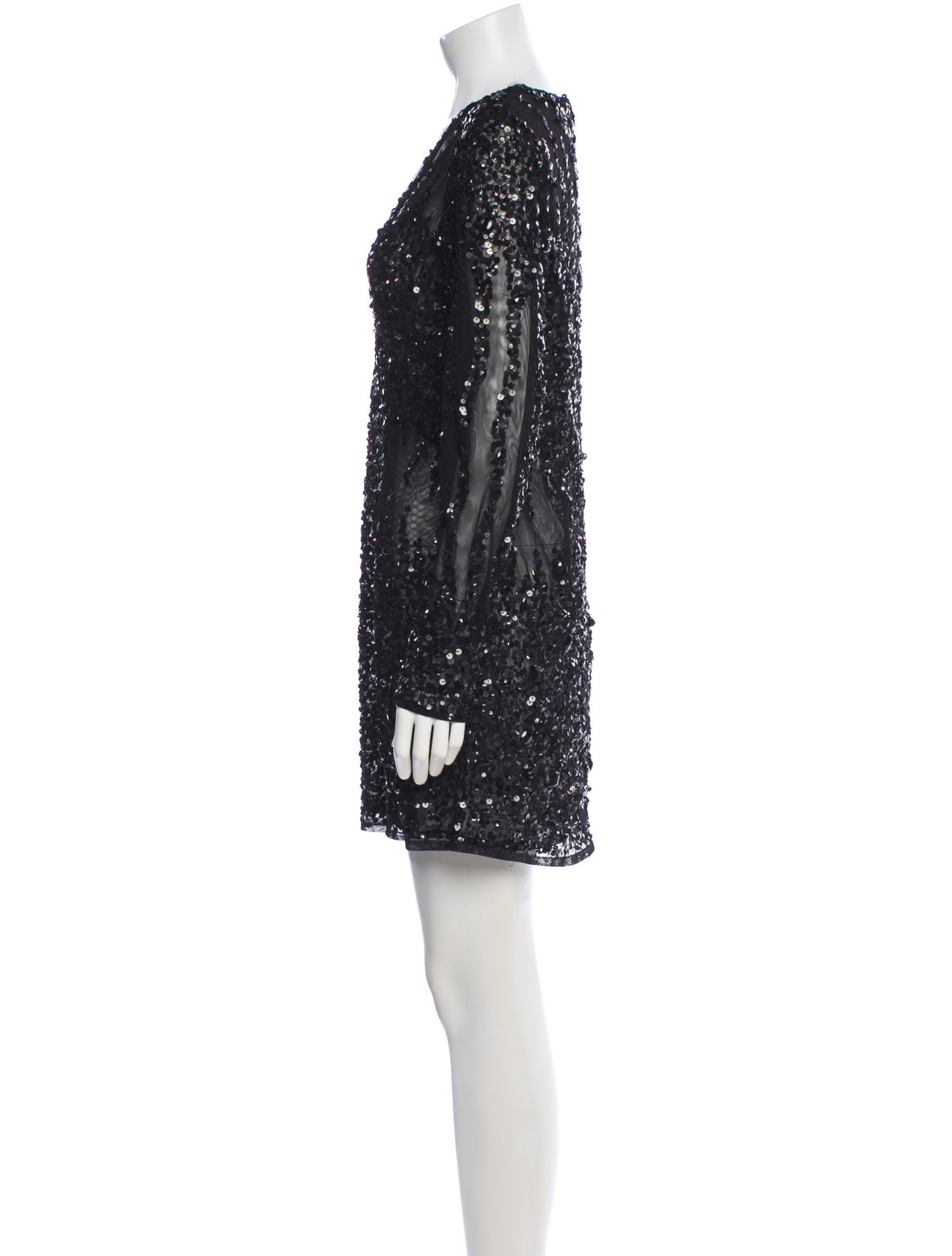 Mac Duggal V-Neck Mini Dress