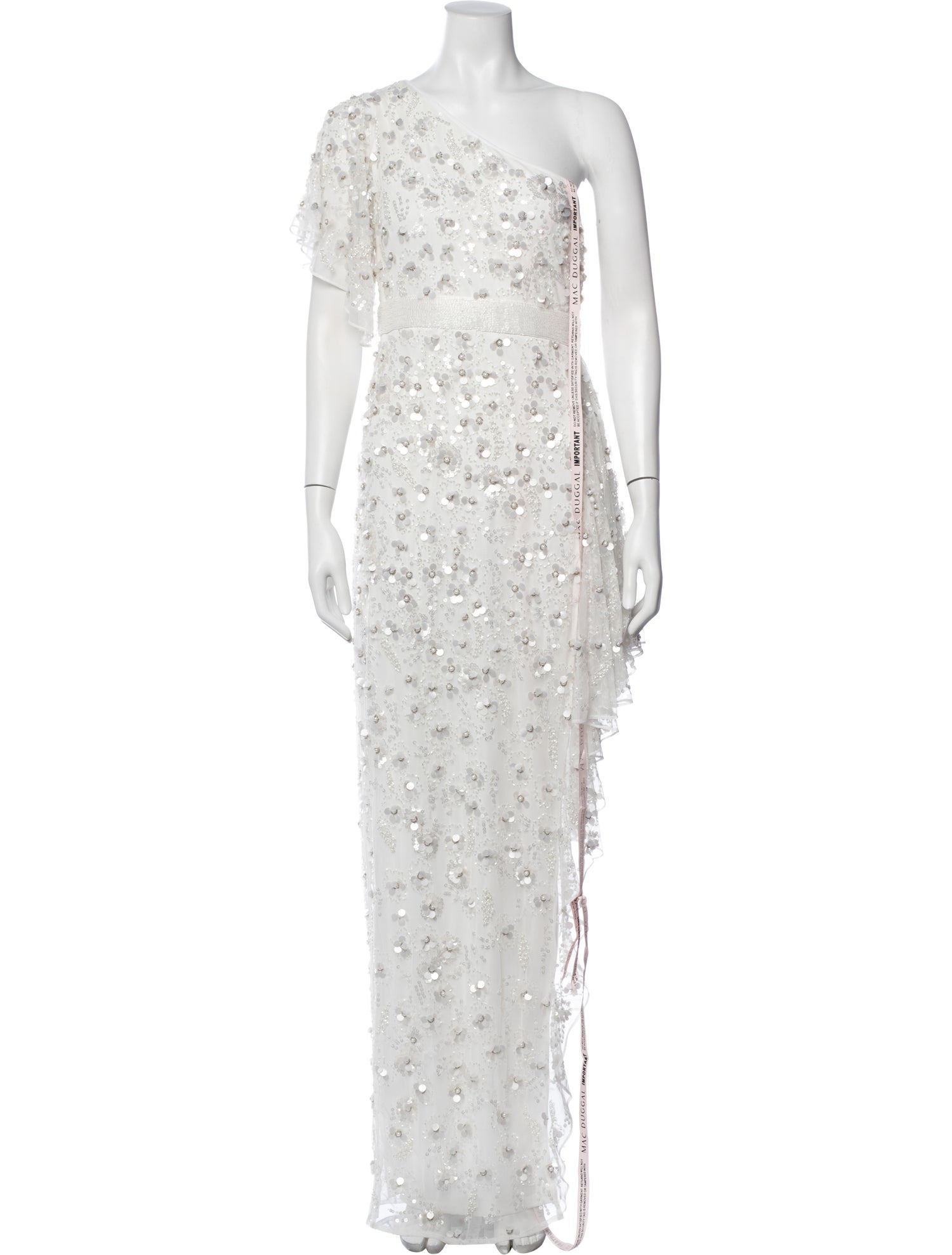 Mac Duggal One-Shoulder Long Dress w/ Tags