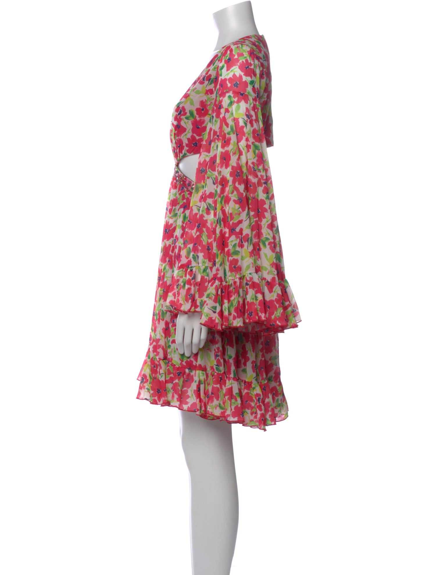 Mac Duggal Floral Print Knee-Length Dress w/ Tags