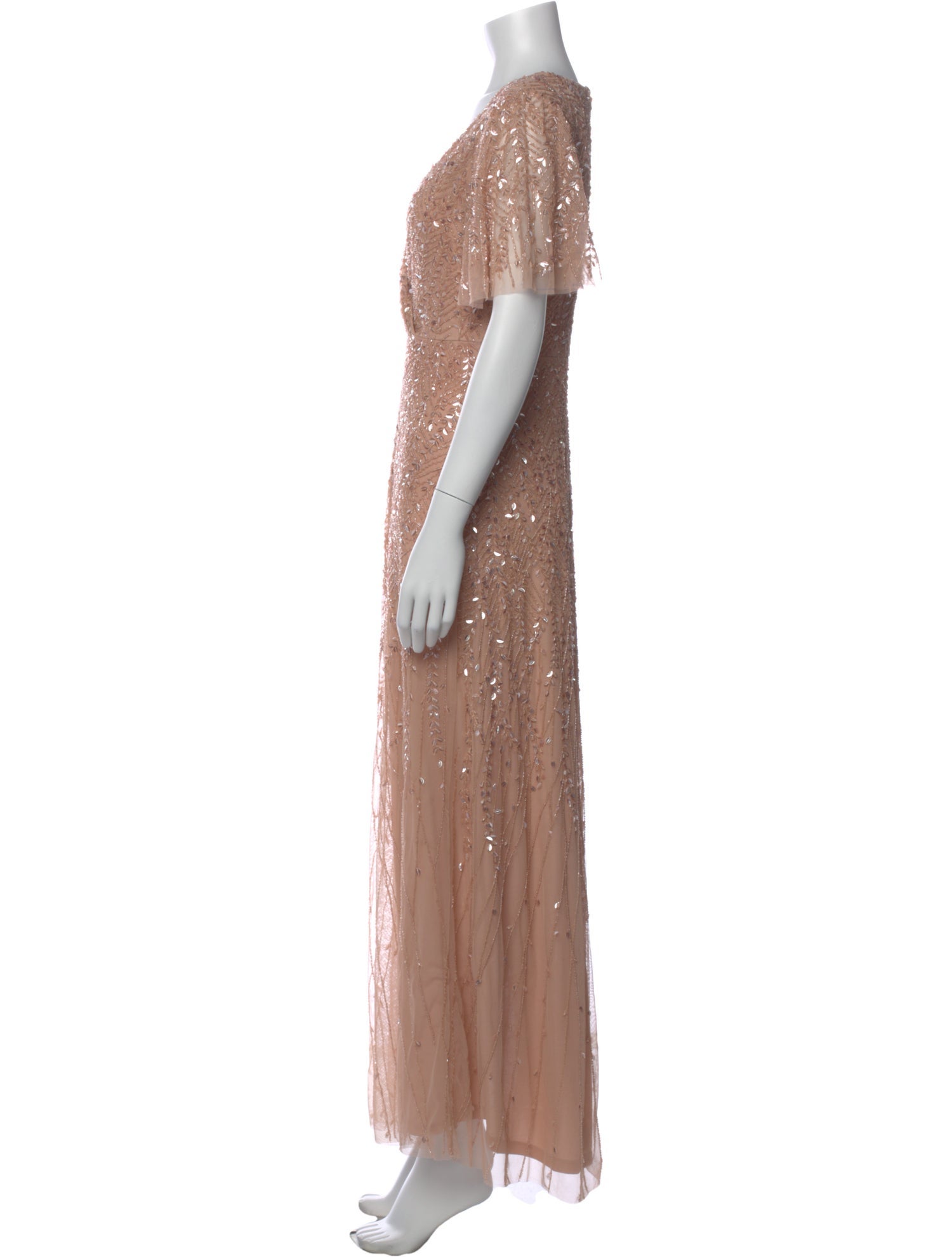 Mac Duggal V-Neck Long Dress