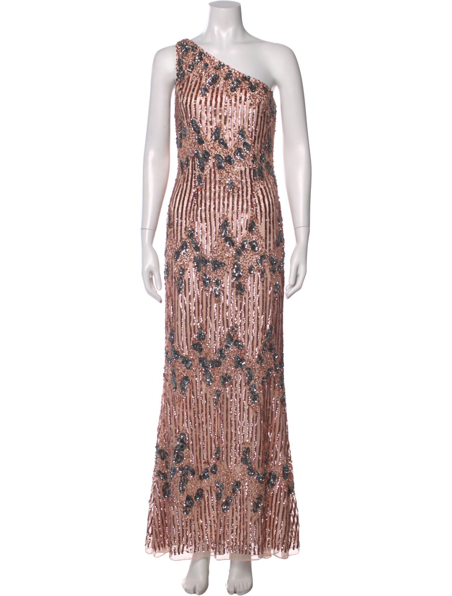 Mac Duggal Printed Long Dress