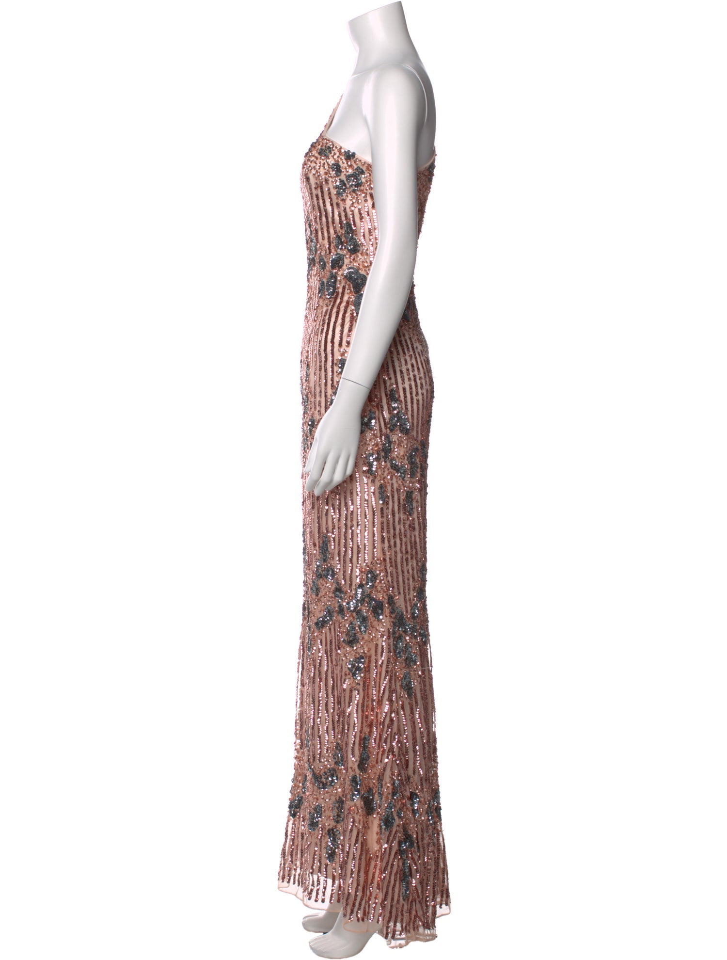 Mac Duggal Printed Long Dress