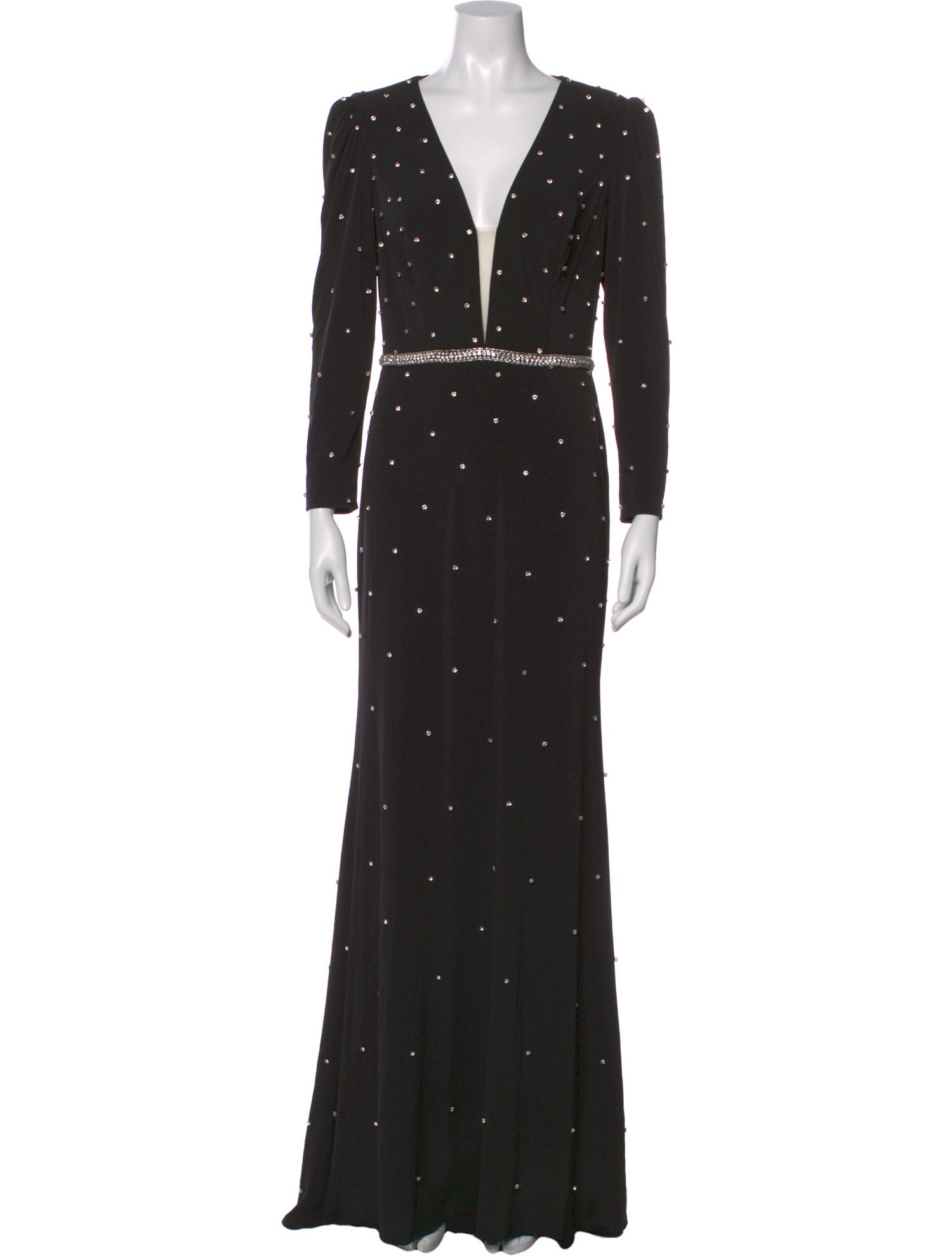Mac Duggal V-Neck Long Dress