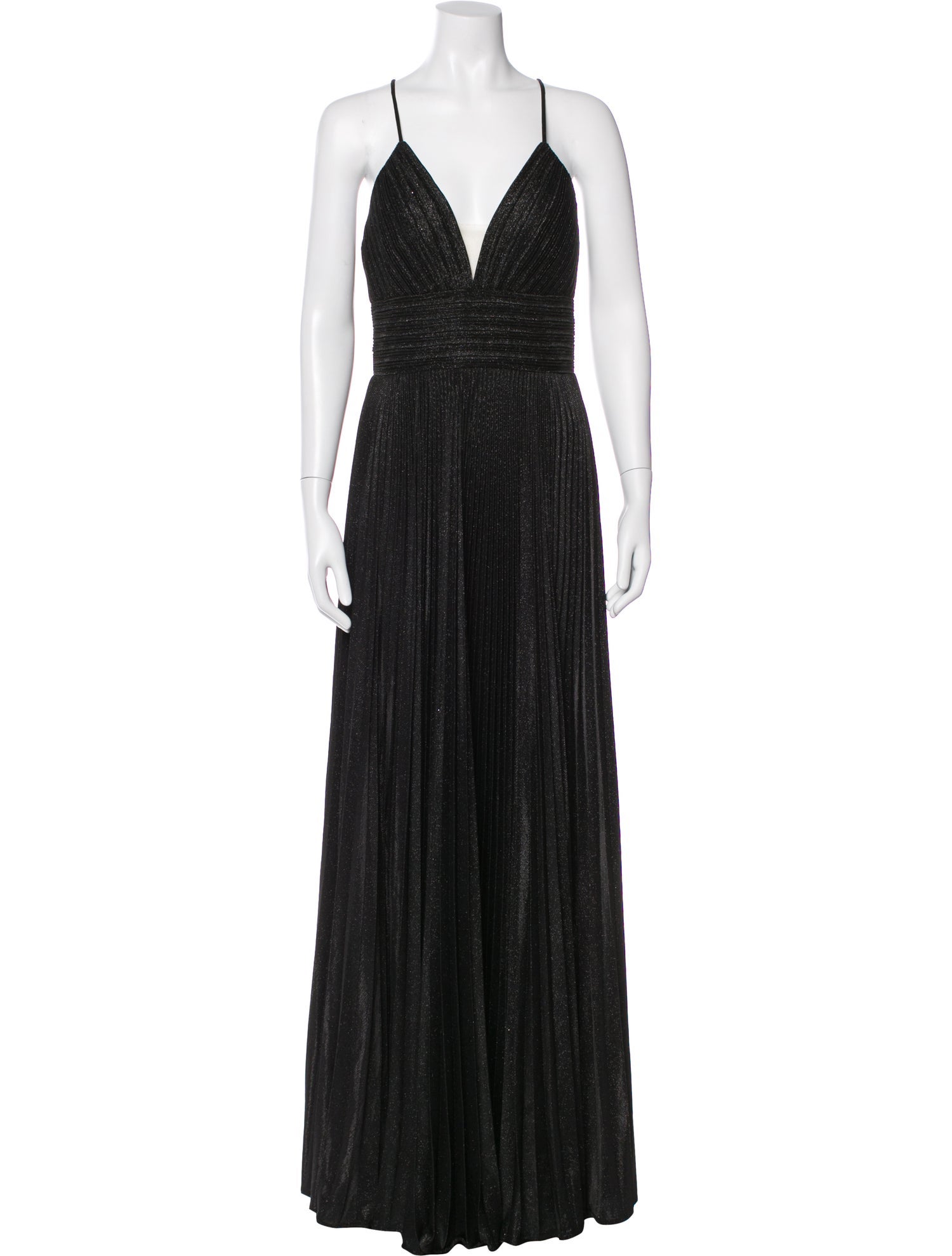 Mac Duggal Square Neckline Long Dress