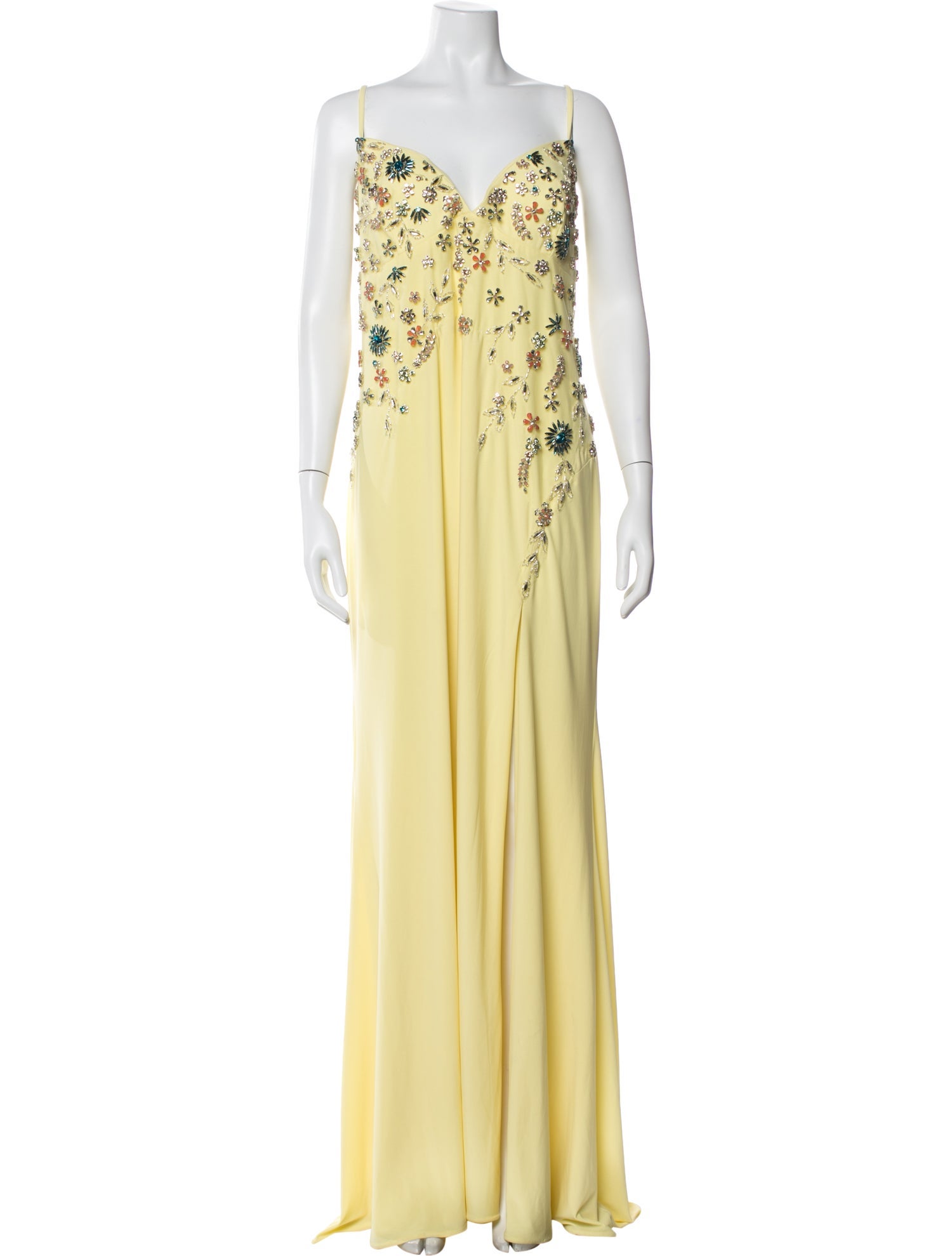 Mac Duggal V-Neck Long Dress