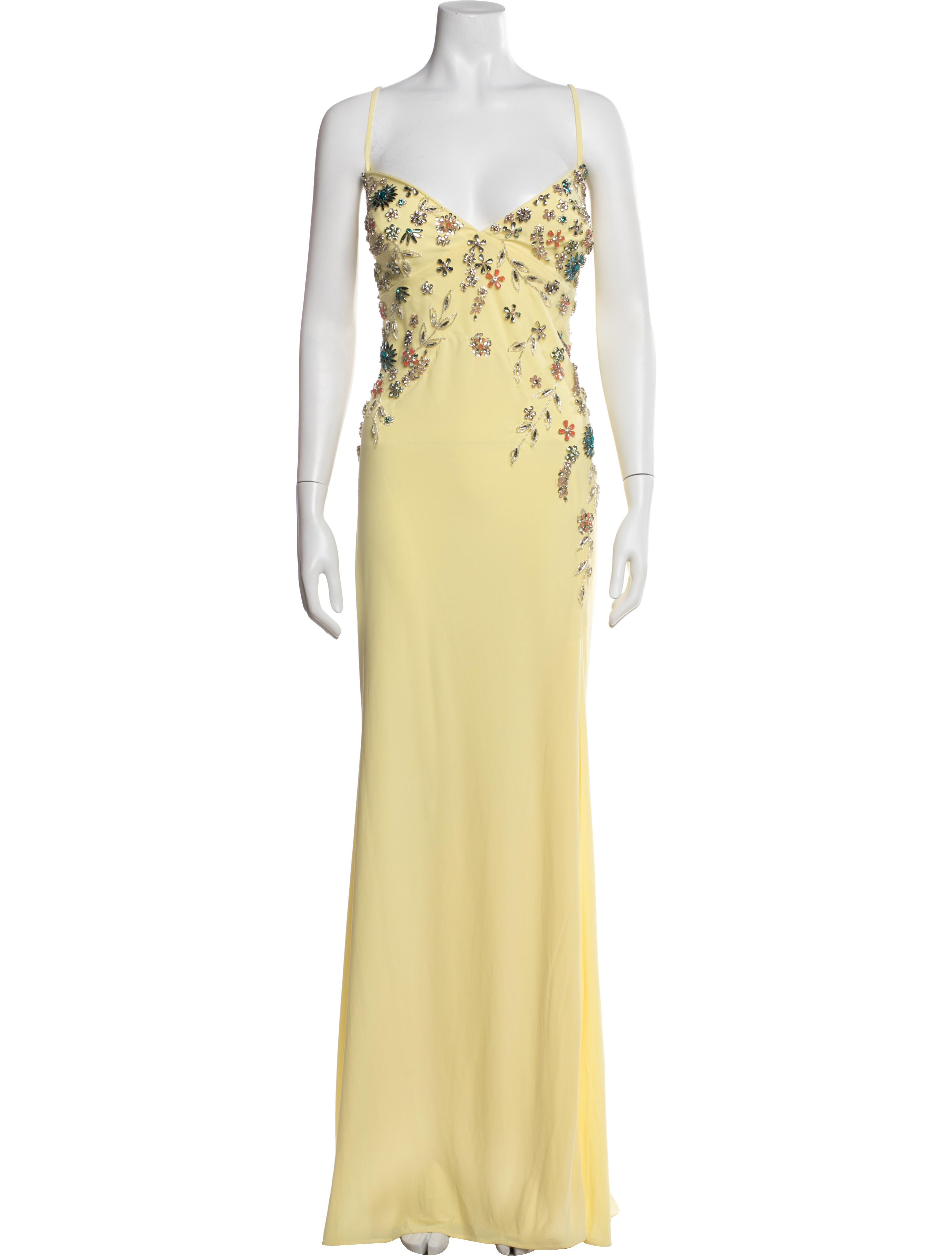 Mac Duggal V-Neck Long Dress
