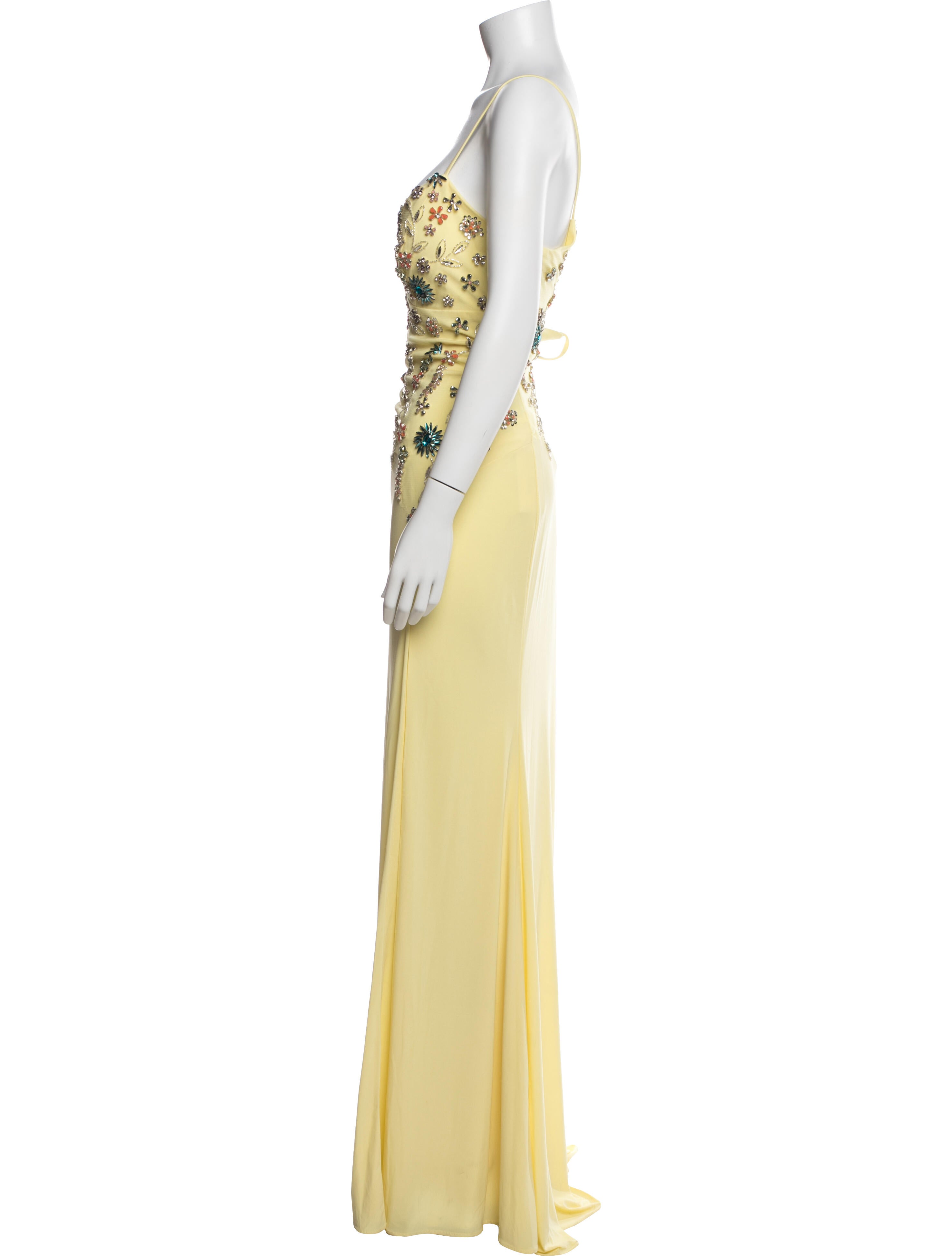 Mac Duggal V-Neck Long Dress