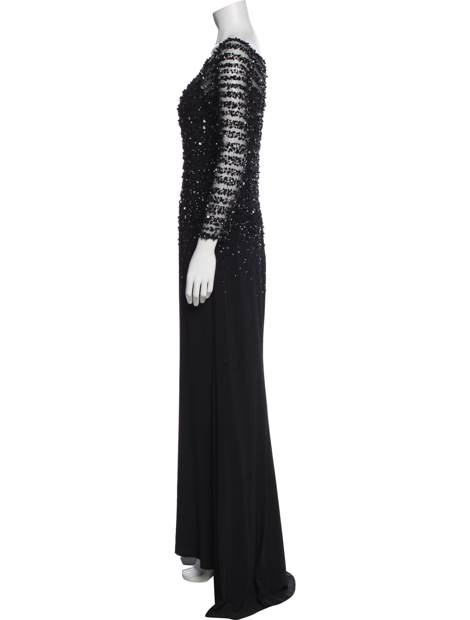 Mac Duggal Off-The-Shoulder Long Dress