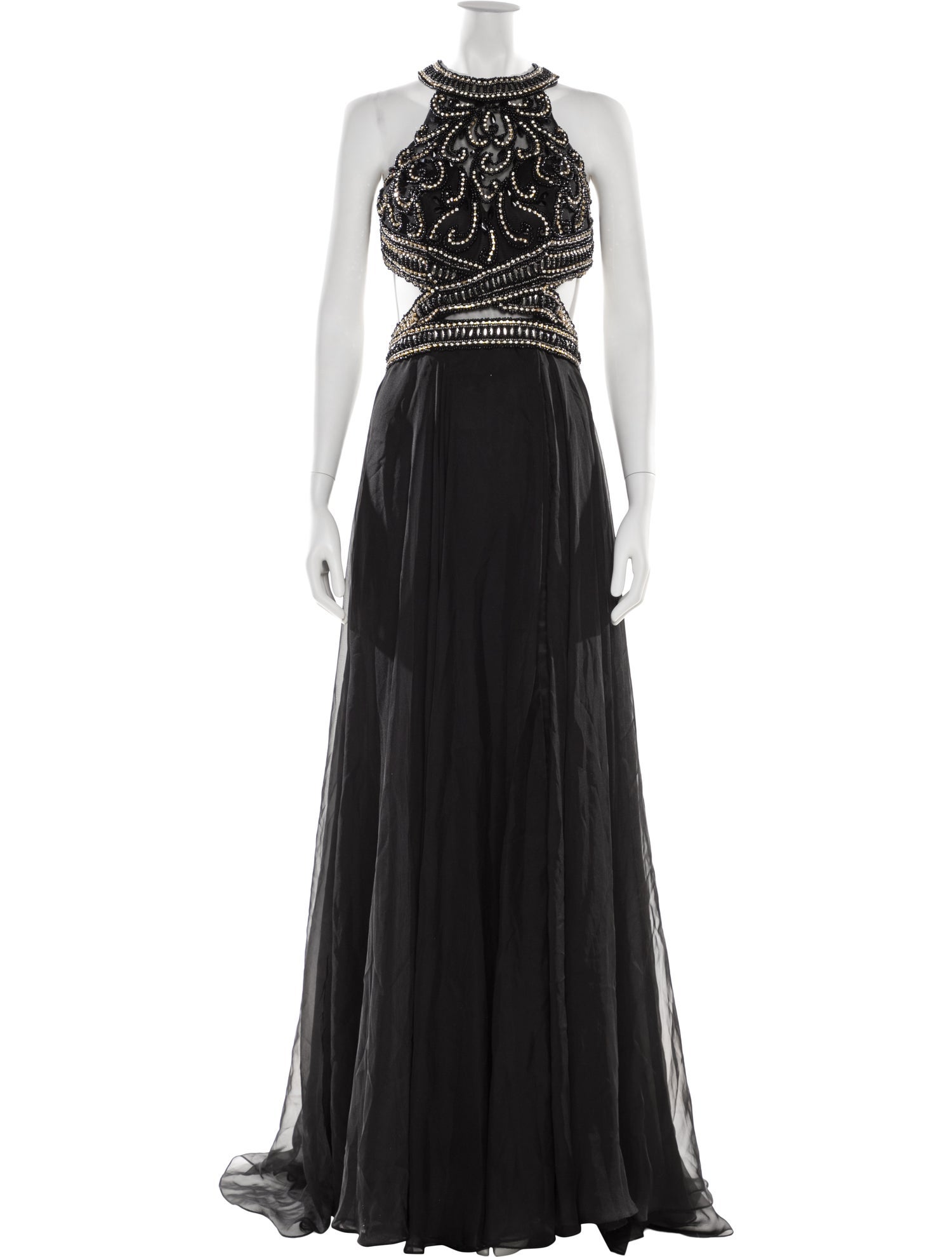 Mac Duggal Halterneck Long Dress