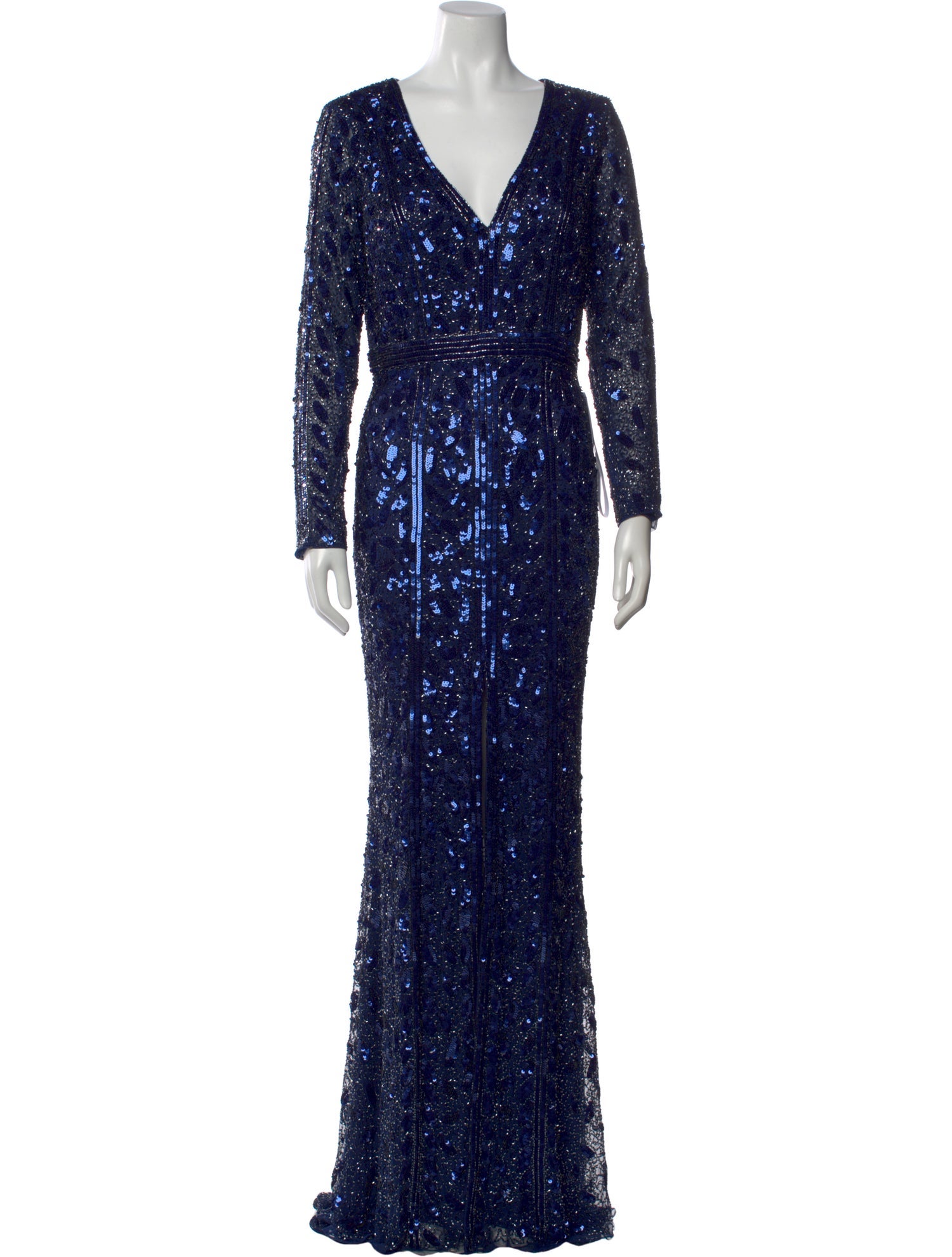 Mac Duggal V-Neck Long Dress w/ Tags