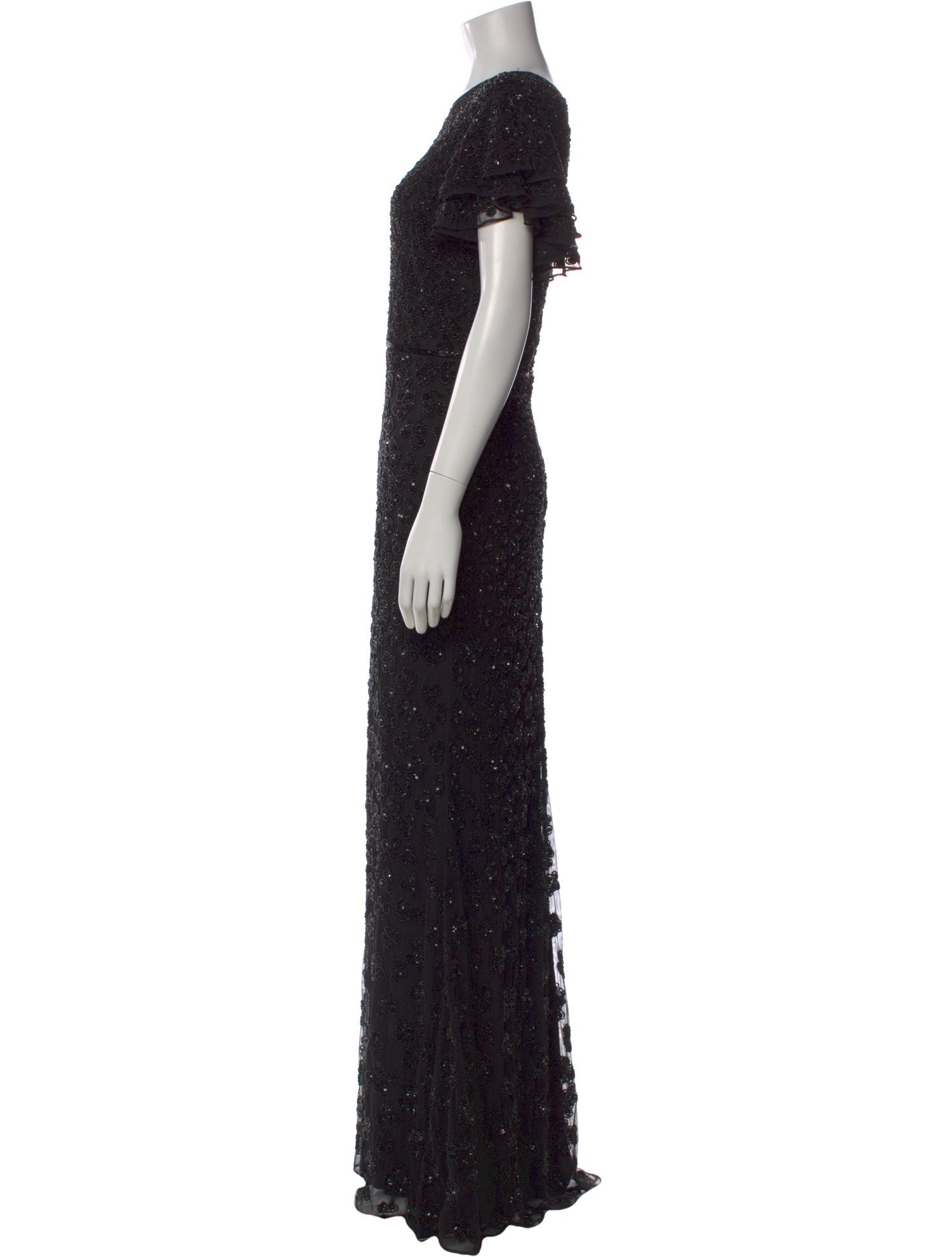 Mac Duggal Patterned Long Dress