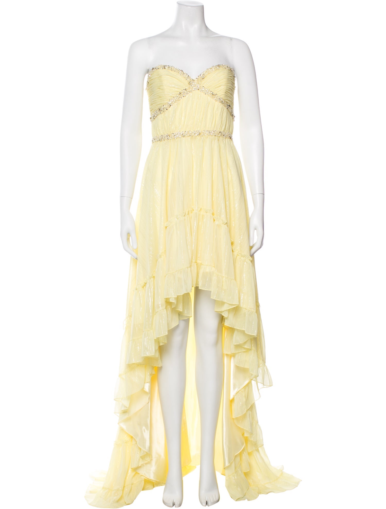 Mac Duggal Strapless Long Dress