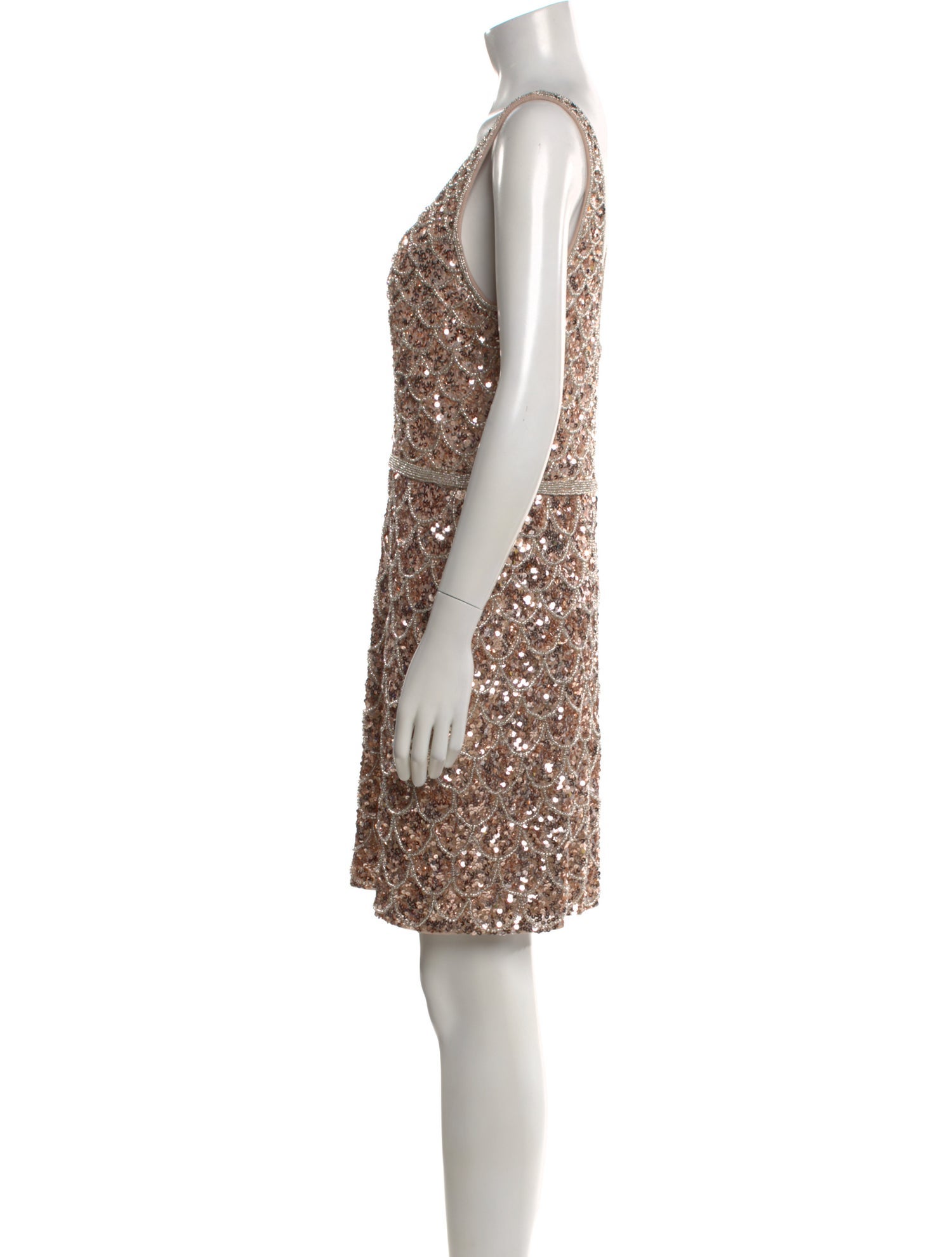 Mac Duggal V-Neck Mini Dress