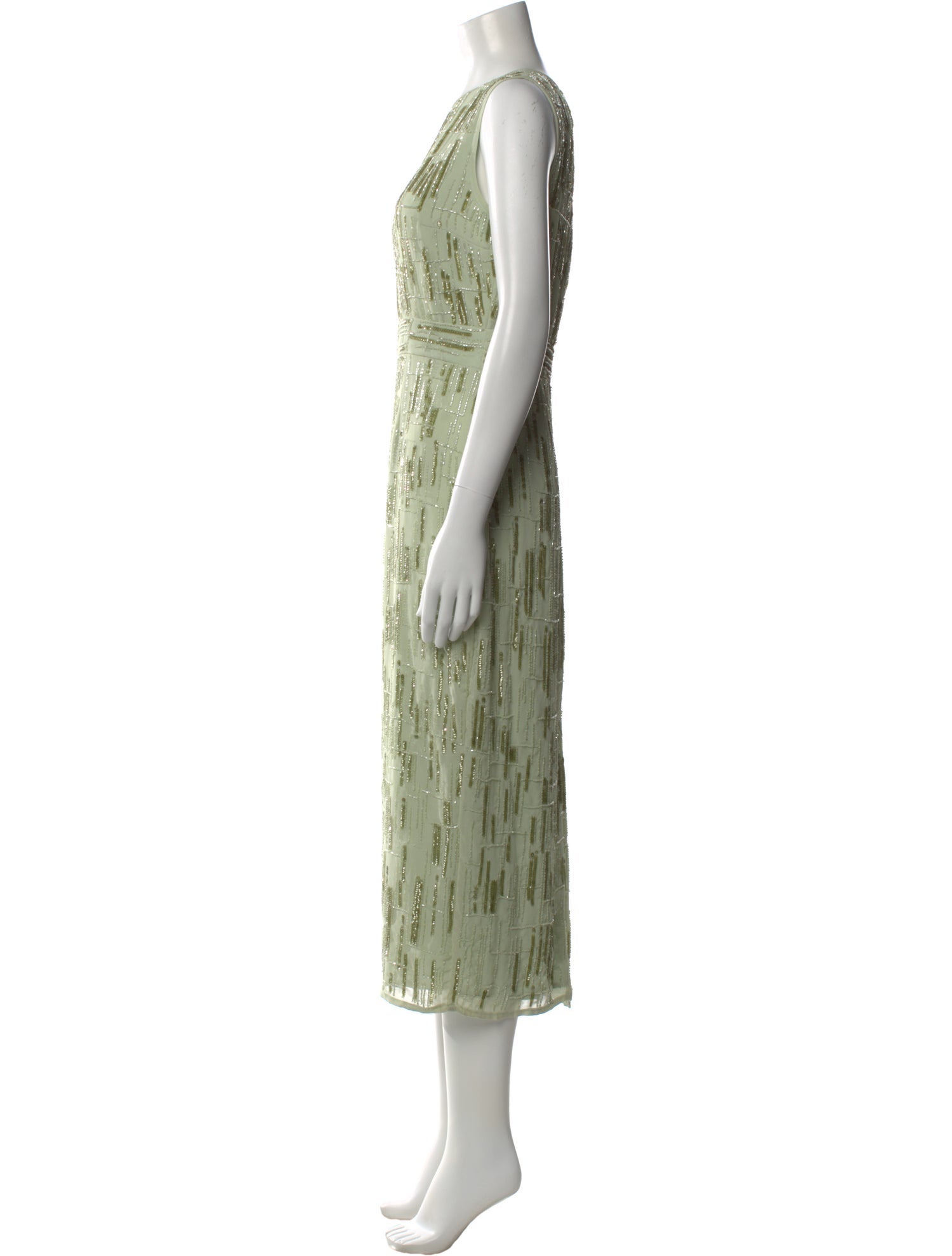 Mac Duggal Crew Neck Long Dress