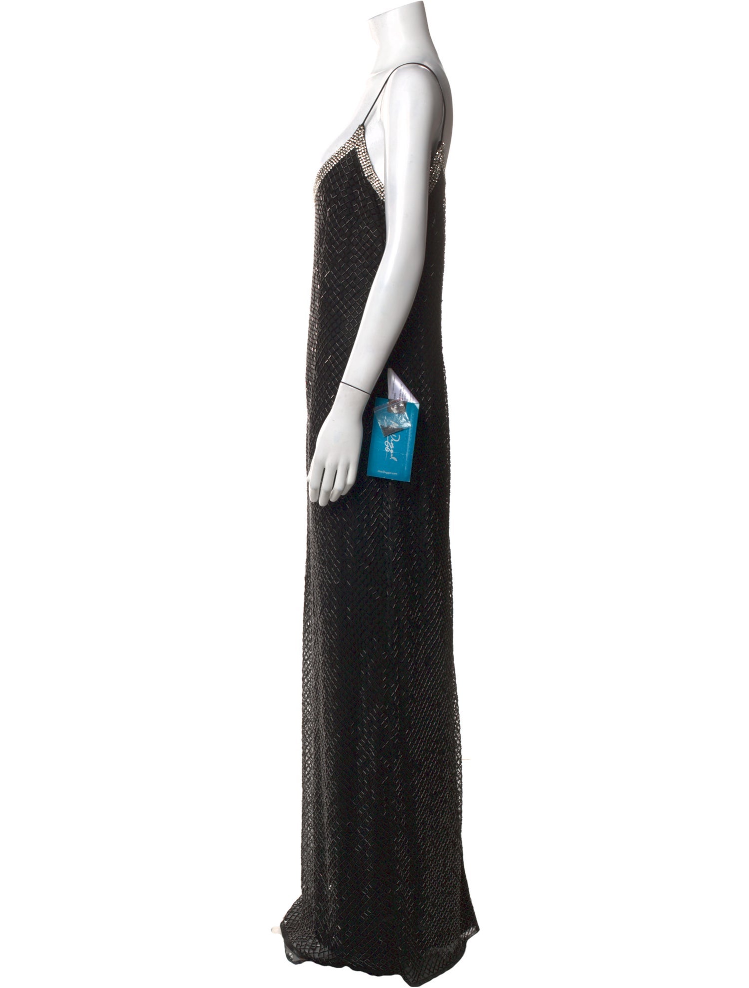 Mac Duggal Scoop Neck Long Dress