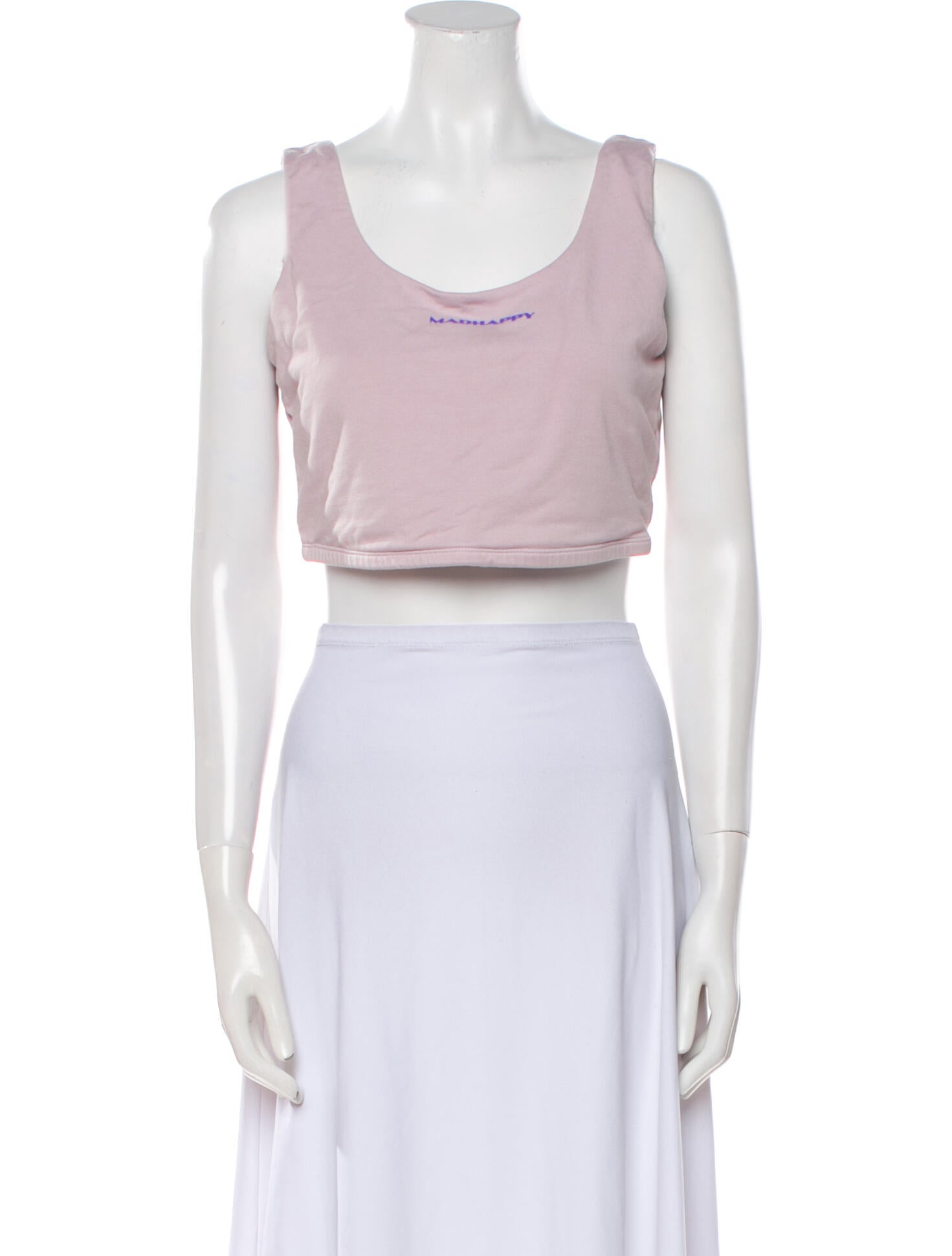 Madhappy Scoop Neck Sleeveless Crop Top