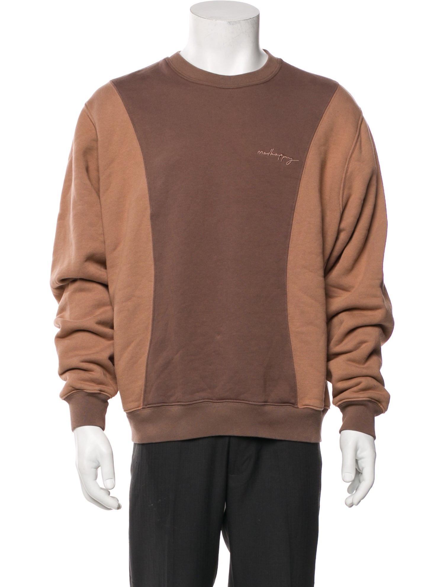 Madhappy Colorblock Pattern Crew Neck Sweatshirt