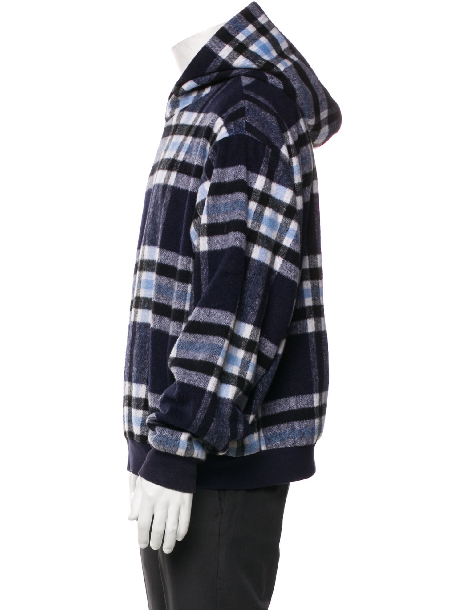 Madhappy Plaid Print Crew Neck Hoodie
