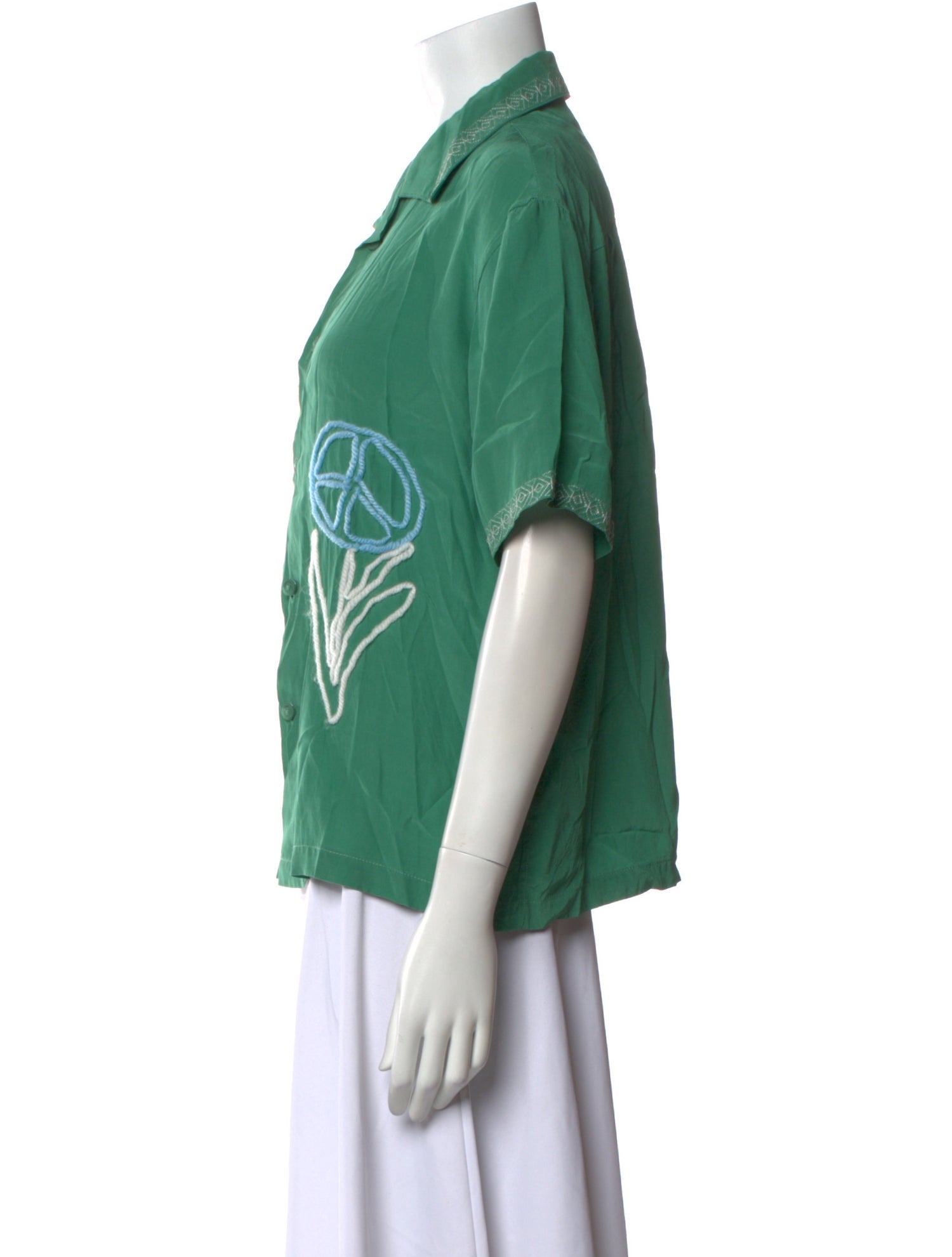 Madhappy Short Sleeve Button-Up Top