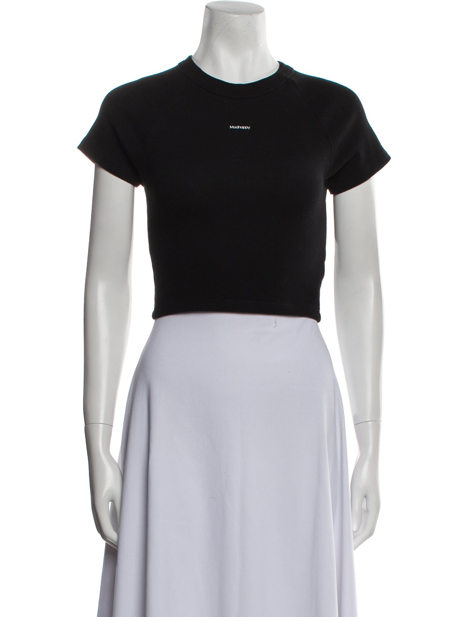 Madhappy Crew Neck Short Sleeve Crop Top