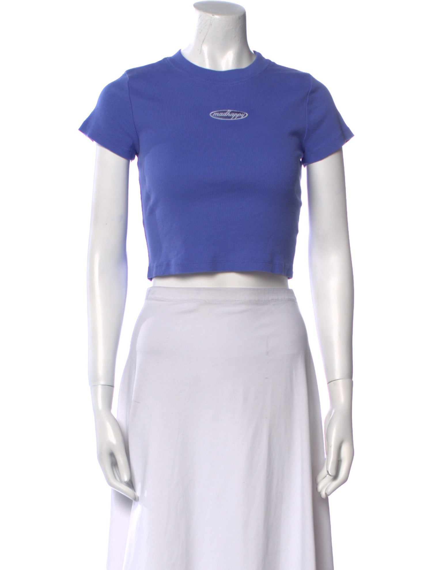 Madhappy Crew Neck Short Sleeve Crop Top