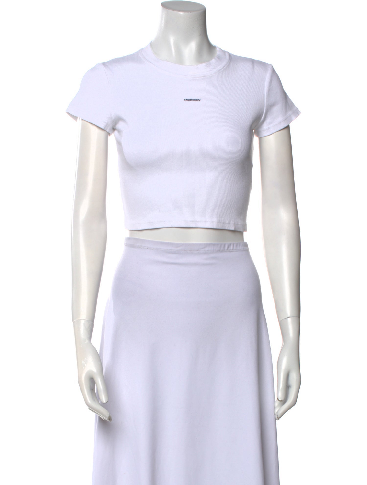 Madhappy Crew Neck Short Sleeve Crop Top