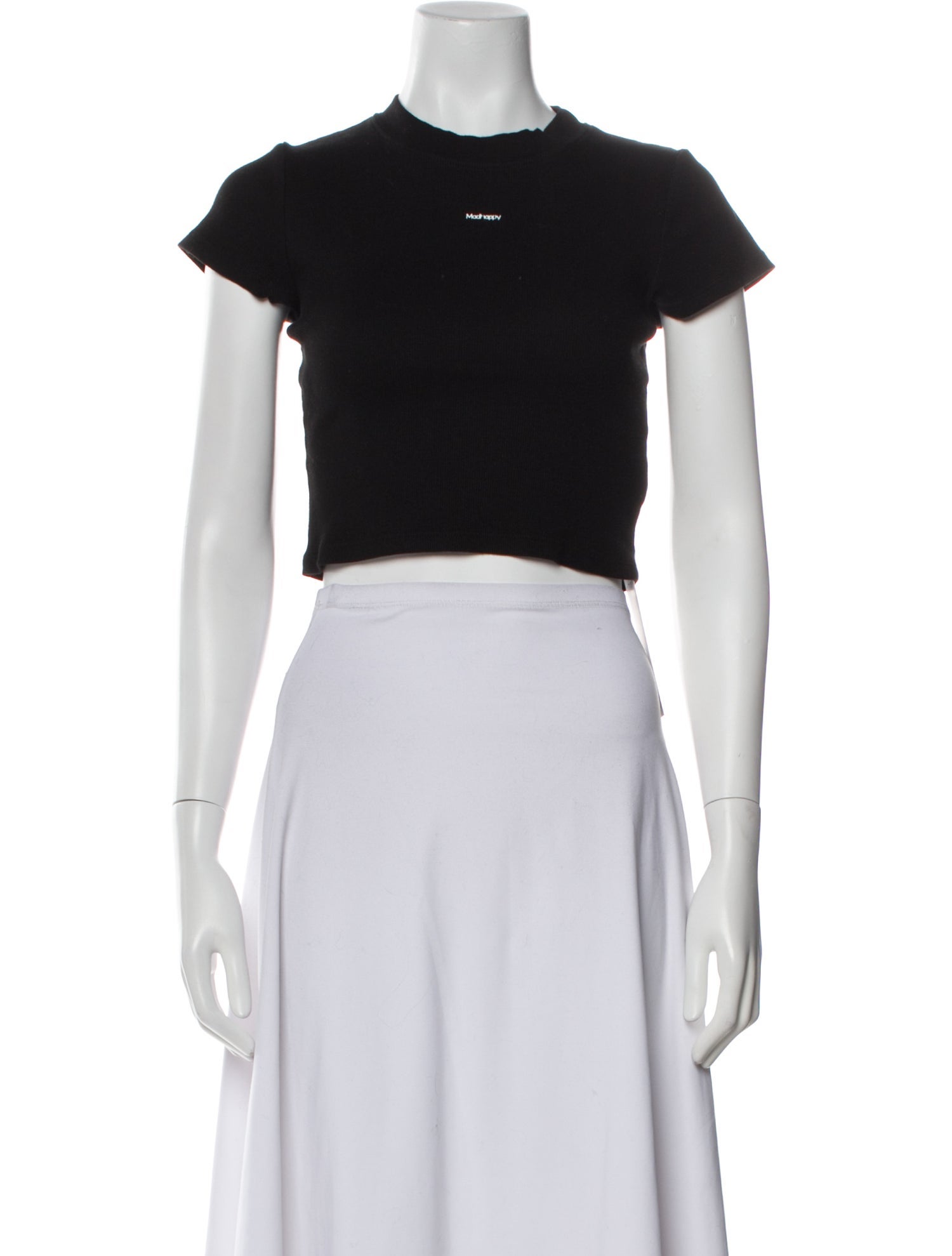 Madhappy Crew Neck Short Sleeve Crop Top