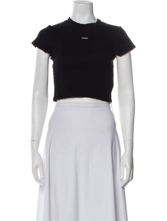 Madhappy Crew Neck Short Sleeve Crop Top