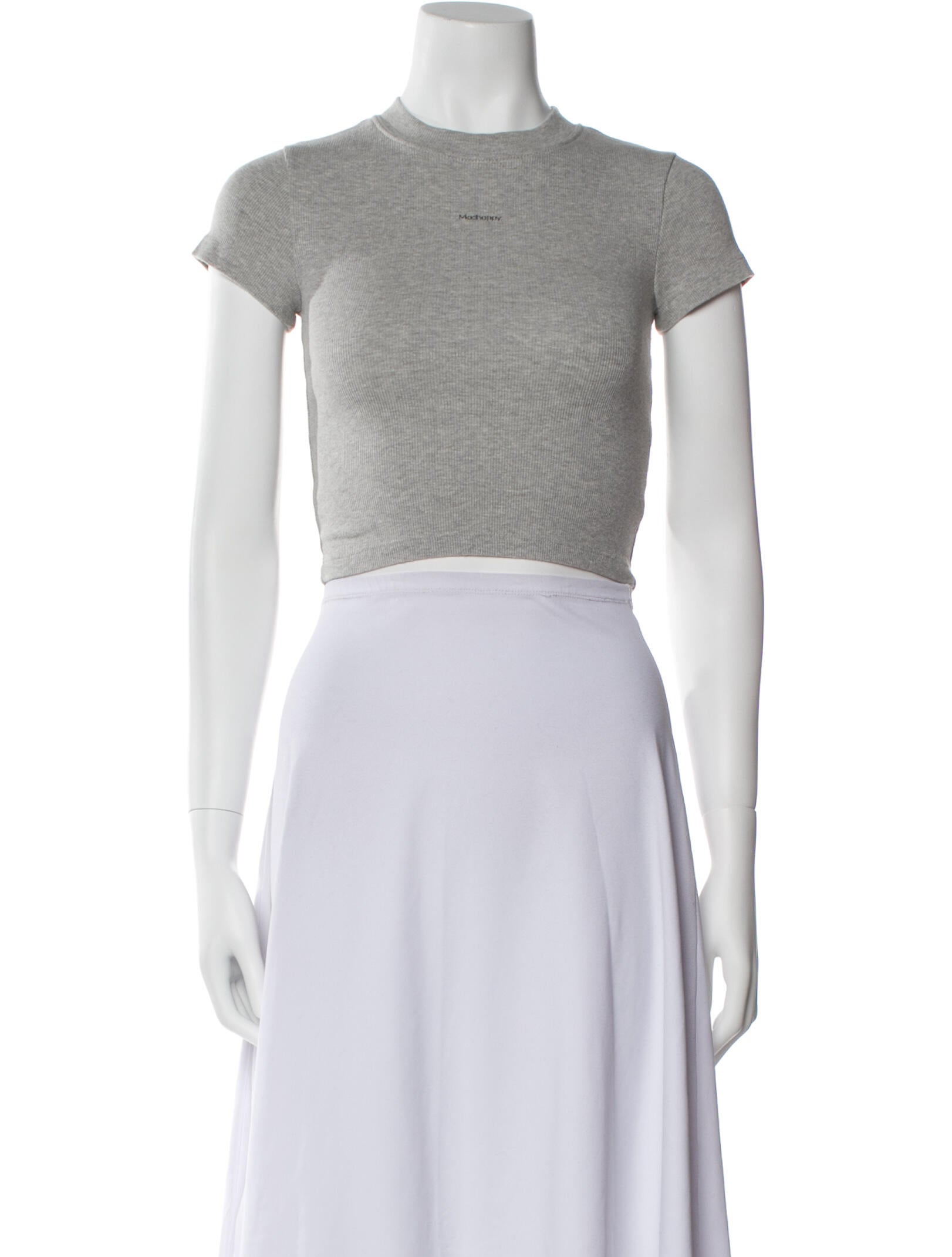 Madhappy Crew Neck Short Sleeve Crop Top