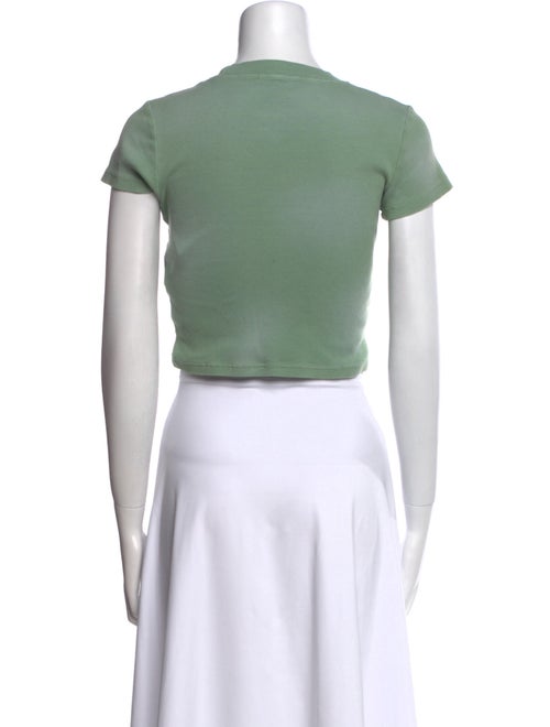 Madhappy Crew Neck Short Sleeve Crop Top