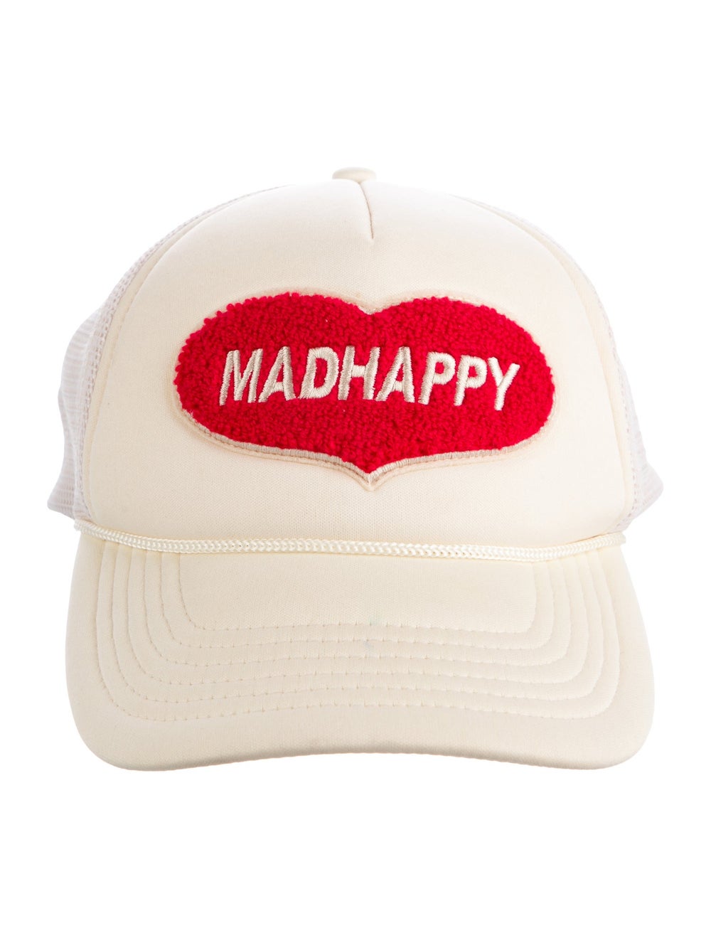 Neutral polyester Madhappy hat with patchwork acc… - image 1