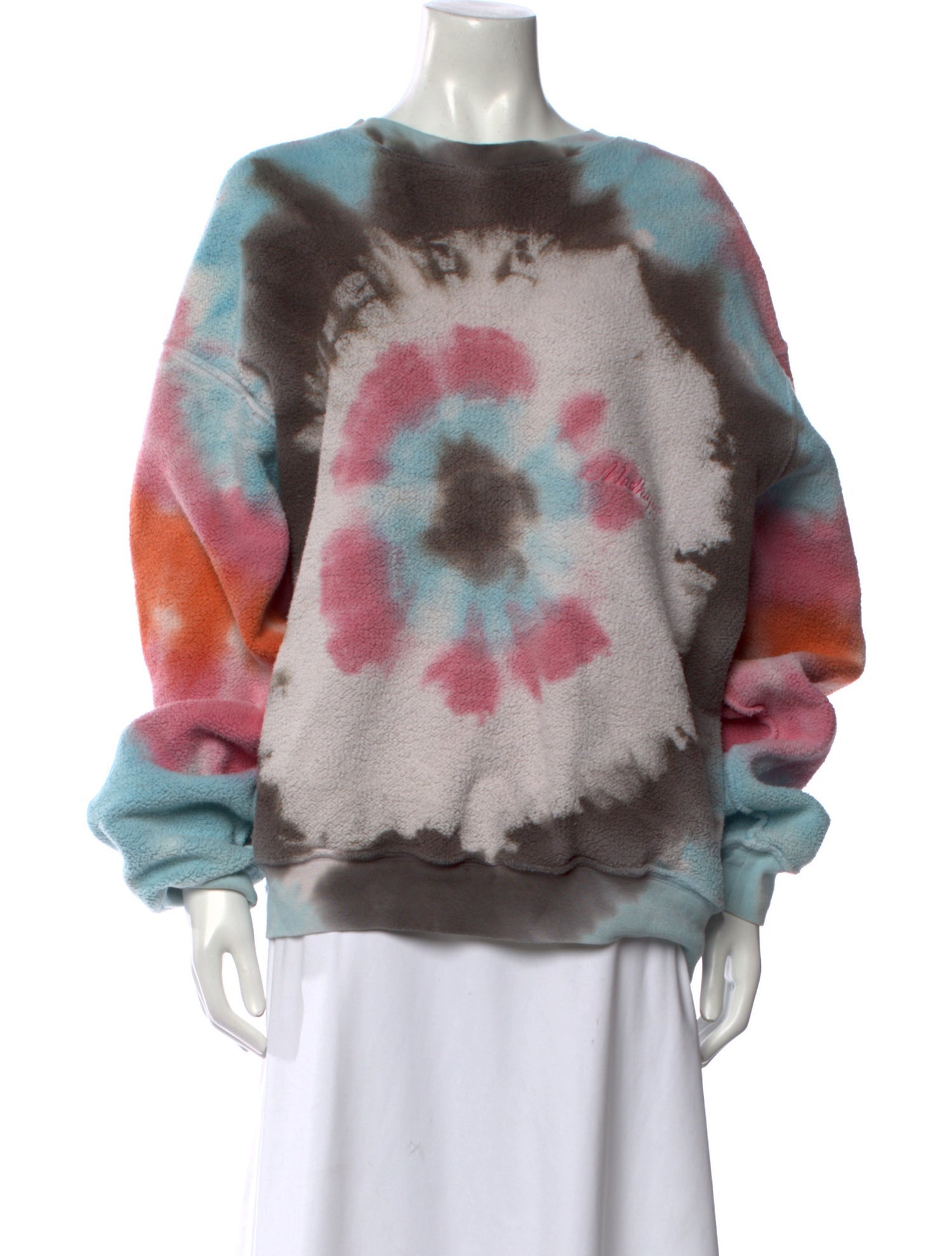 Madhappy Tie-Dye Print Bateau Neckline Sweatshirt