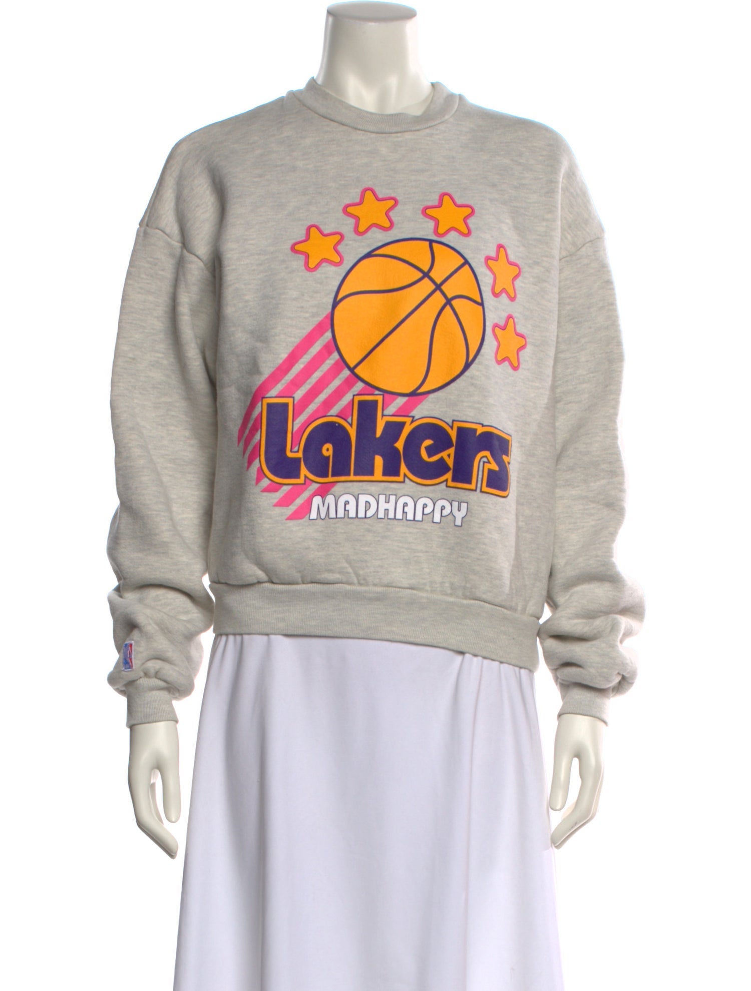 Madhappy Graphic Print Mock Neck Sweatshirt