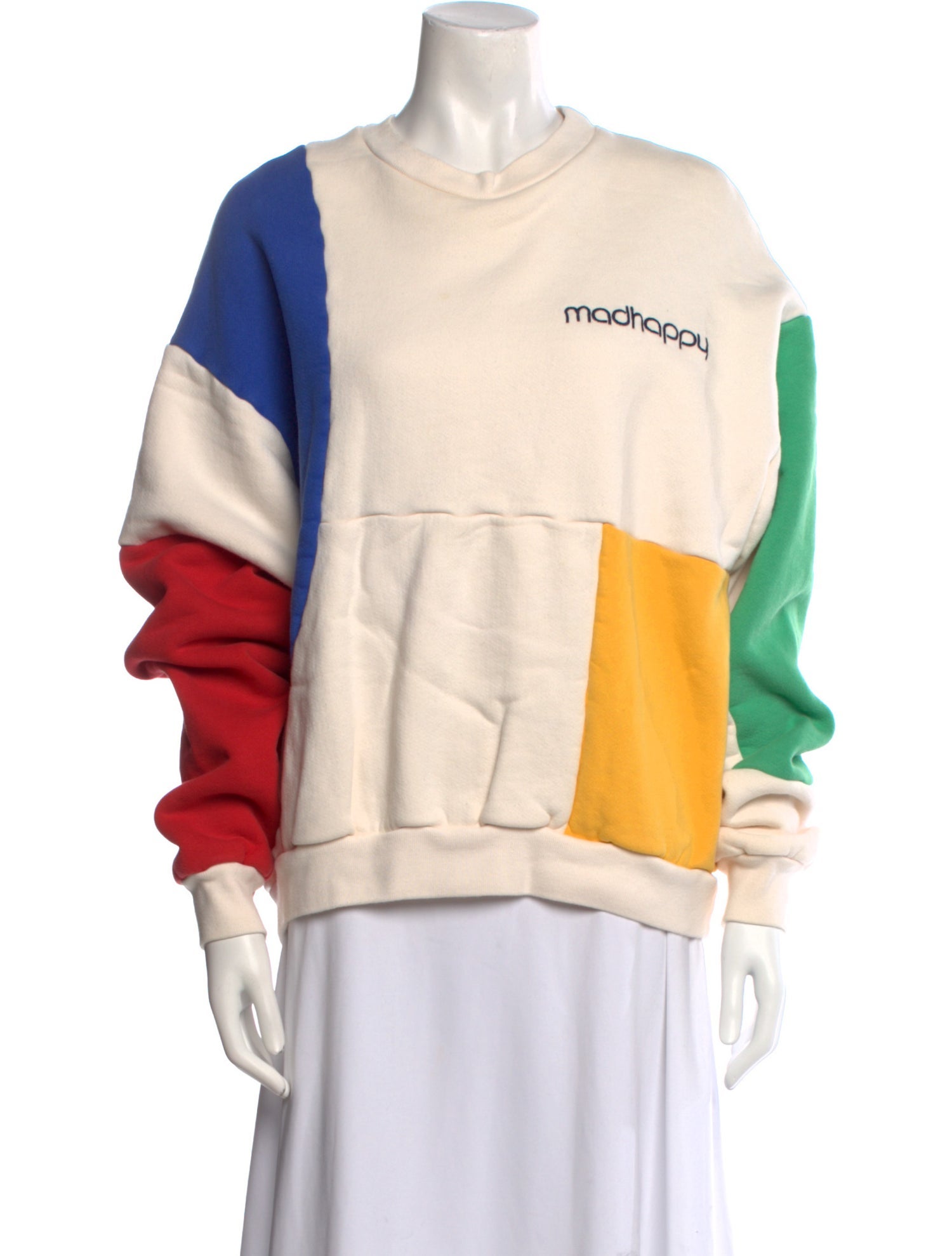 Madhappy Colorblock Pattern Crew Neck Sweatshirt