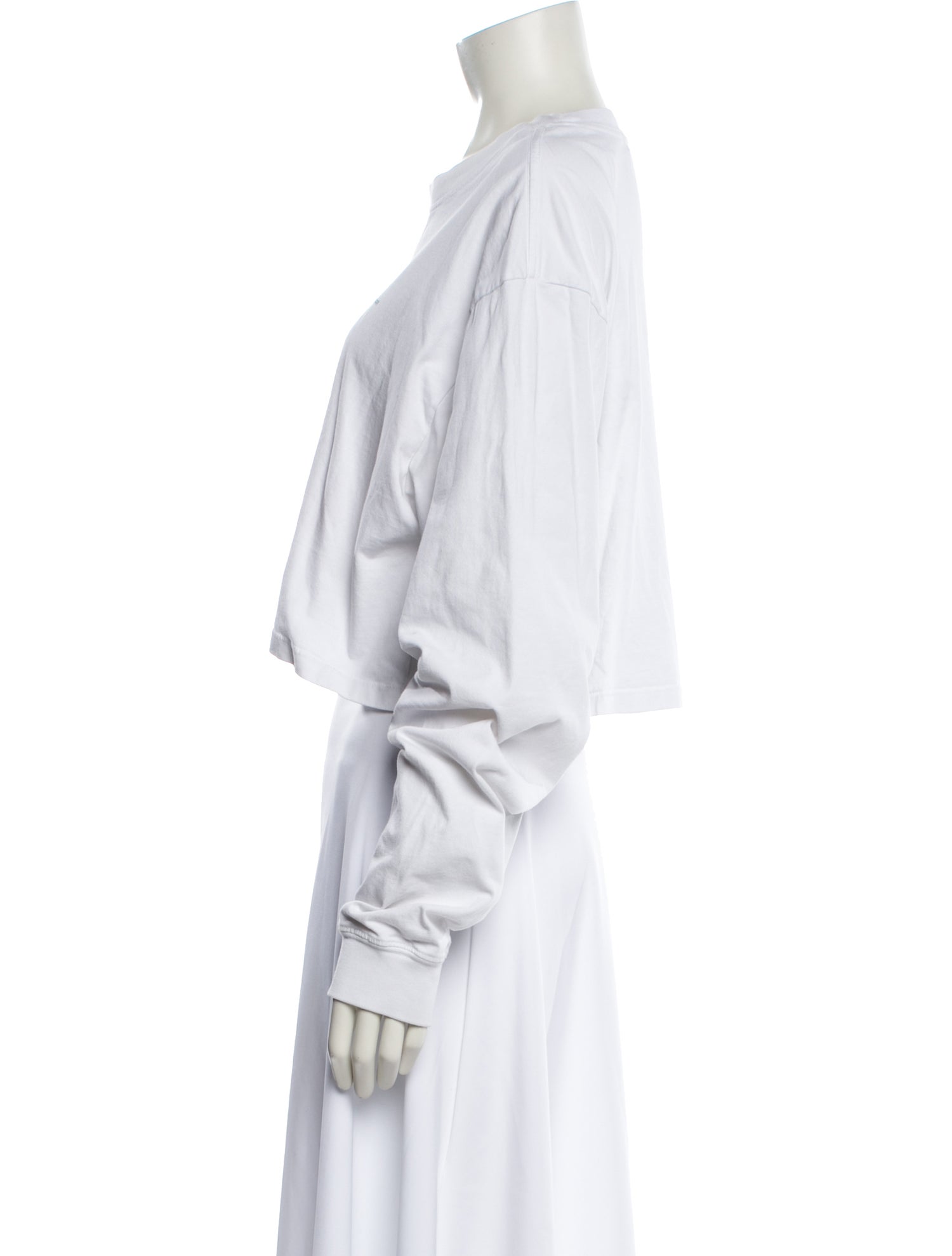 Madhappy Crew Neck Long Sleeve Crop Top