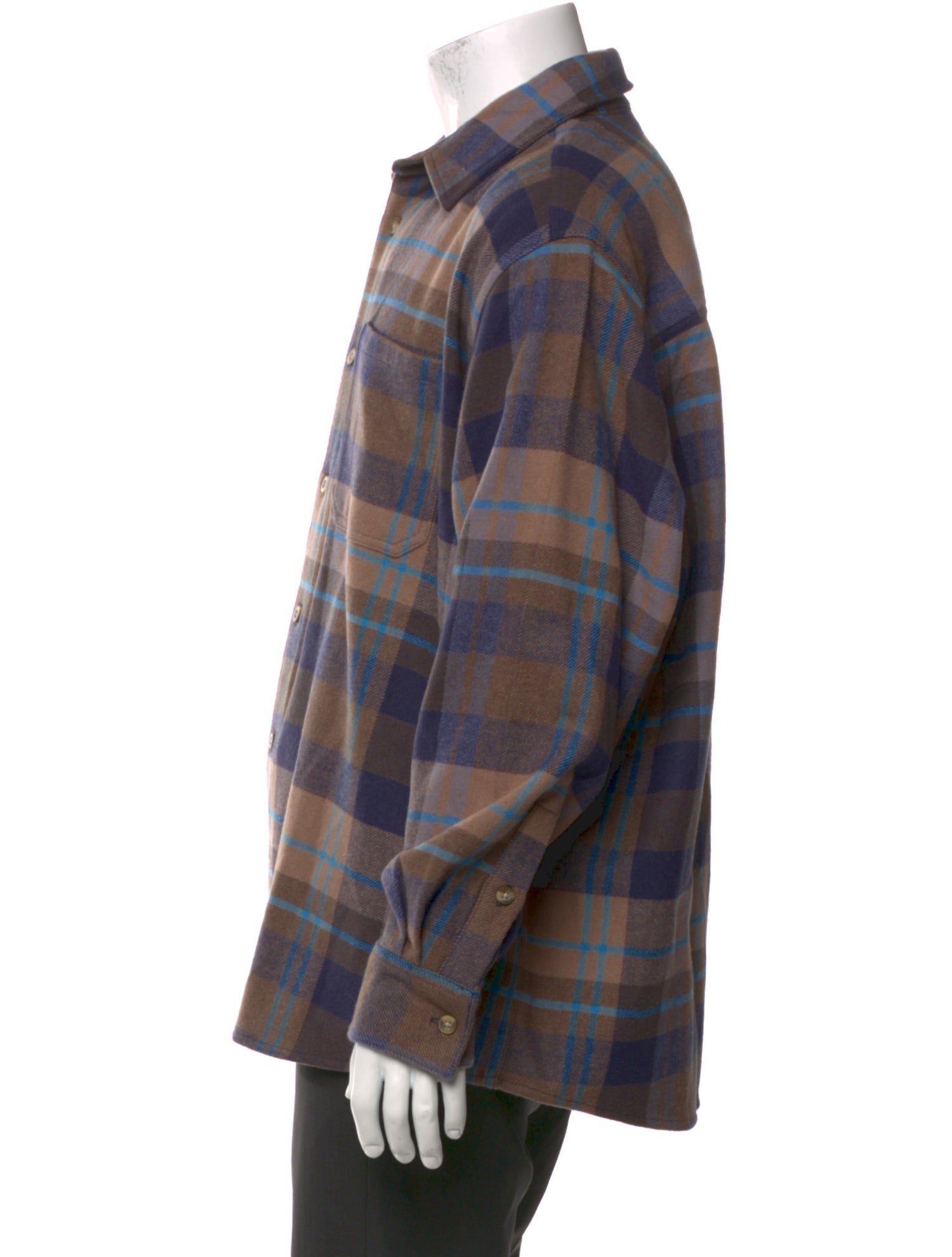 Madhappy Plaid Print Long Sleeve Shirt